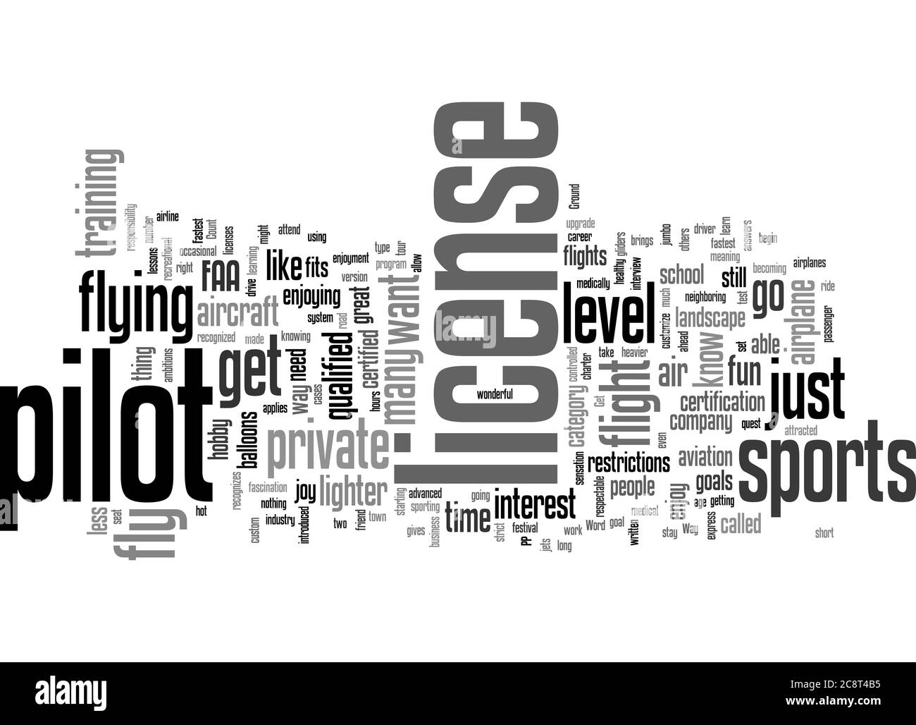 Word Cloud Summary Of The Fastest Way To Get Off The Ground Article Stock Photo Alamy