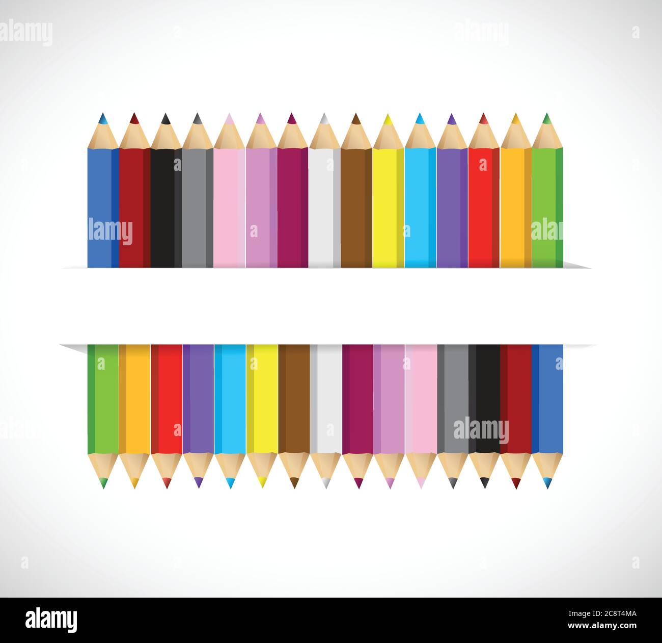 Colors inside a pocket. illustration design over a white background ...