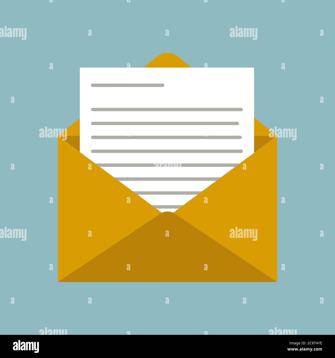 Brown envelope post Stock Vector Images - Page 2 - Alamy