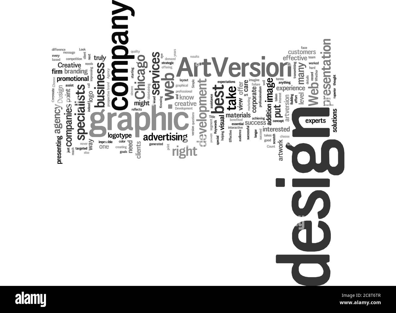 Word Cloud Summary Of Don T Settle For Ordinary Choose The Best In Terms Of Graphic Design Article Stock Photo Alamy