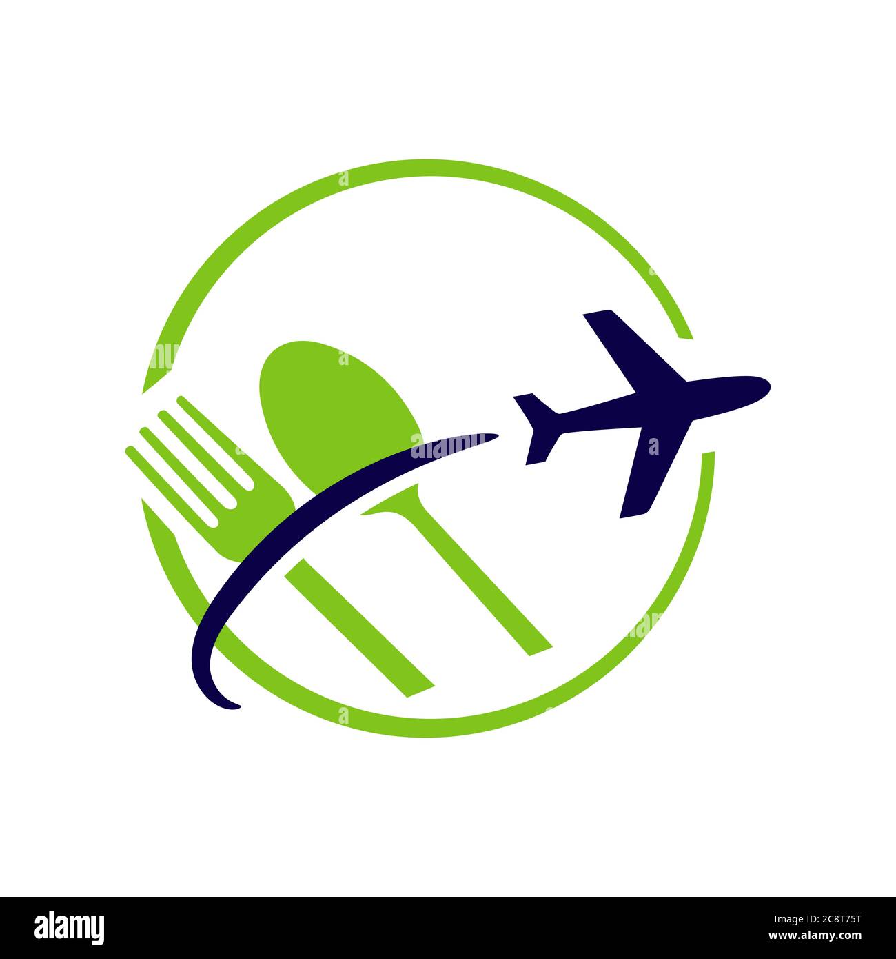Combination Images Of Transportations Symbol And Kitchenware Icon For Food Blogging Vlogging Traveling Logo Design Vector Stock Illustration Stock Vector Image Art Alamy