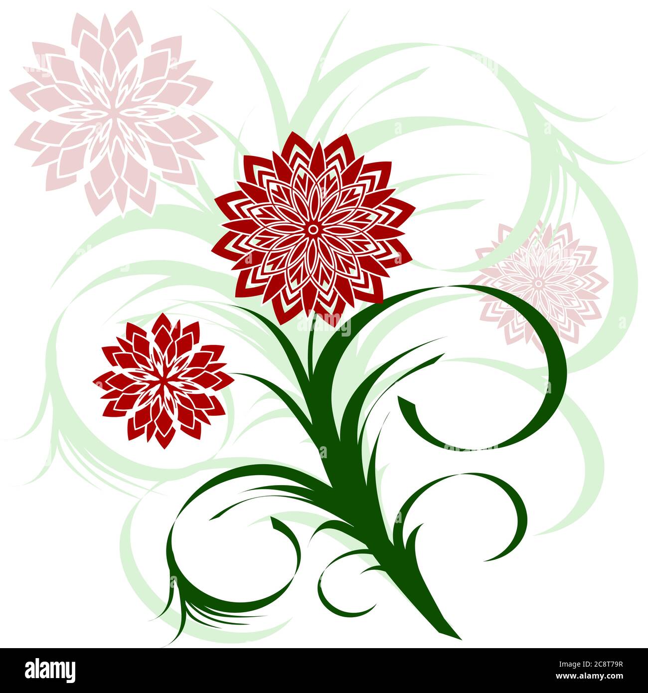 vector illustration of a floral ornament Stock Vector Image & Art - Alamy