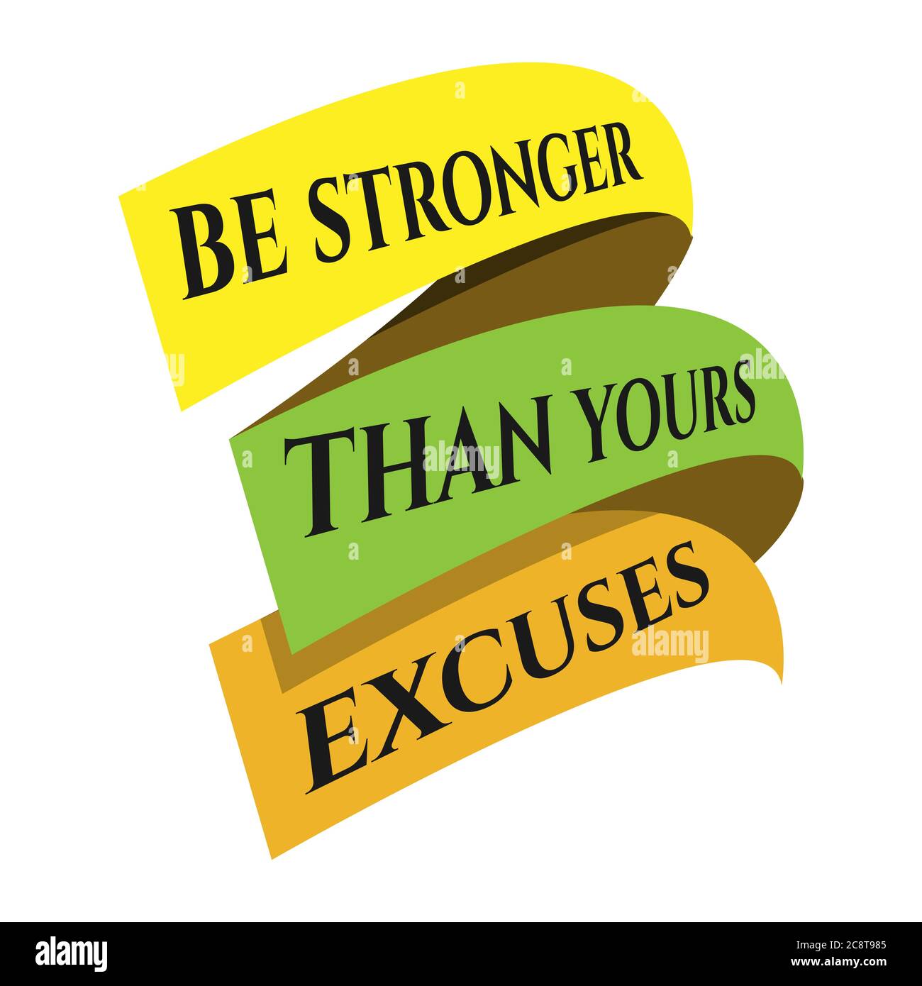 New Custom Creative Inspiring Positive Quotes Be Stronger Than Yours Excuses Motivation Quote Vector Typography Banner Design Concept On Blue Square Stock Vector Image Art Alamy