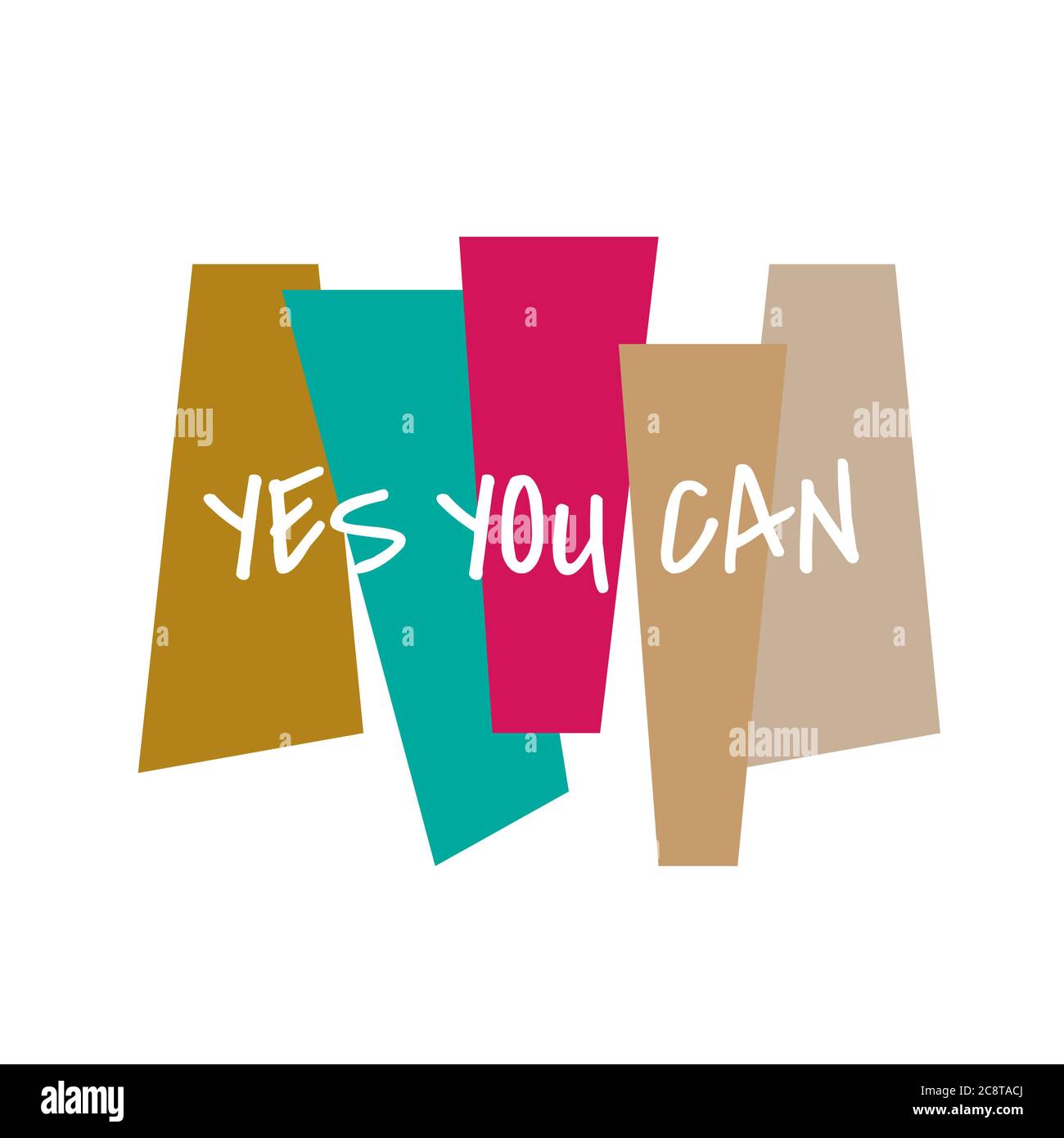 https://c8.alamy.com/comp/2C8TACJ/new-custom-creative-inspiring-positive-quotes-yes-you-can-motivation-quote-vector-typography-banner-design-concept-on-square-shape-block-background-2C8TACJ.jpg