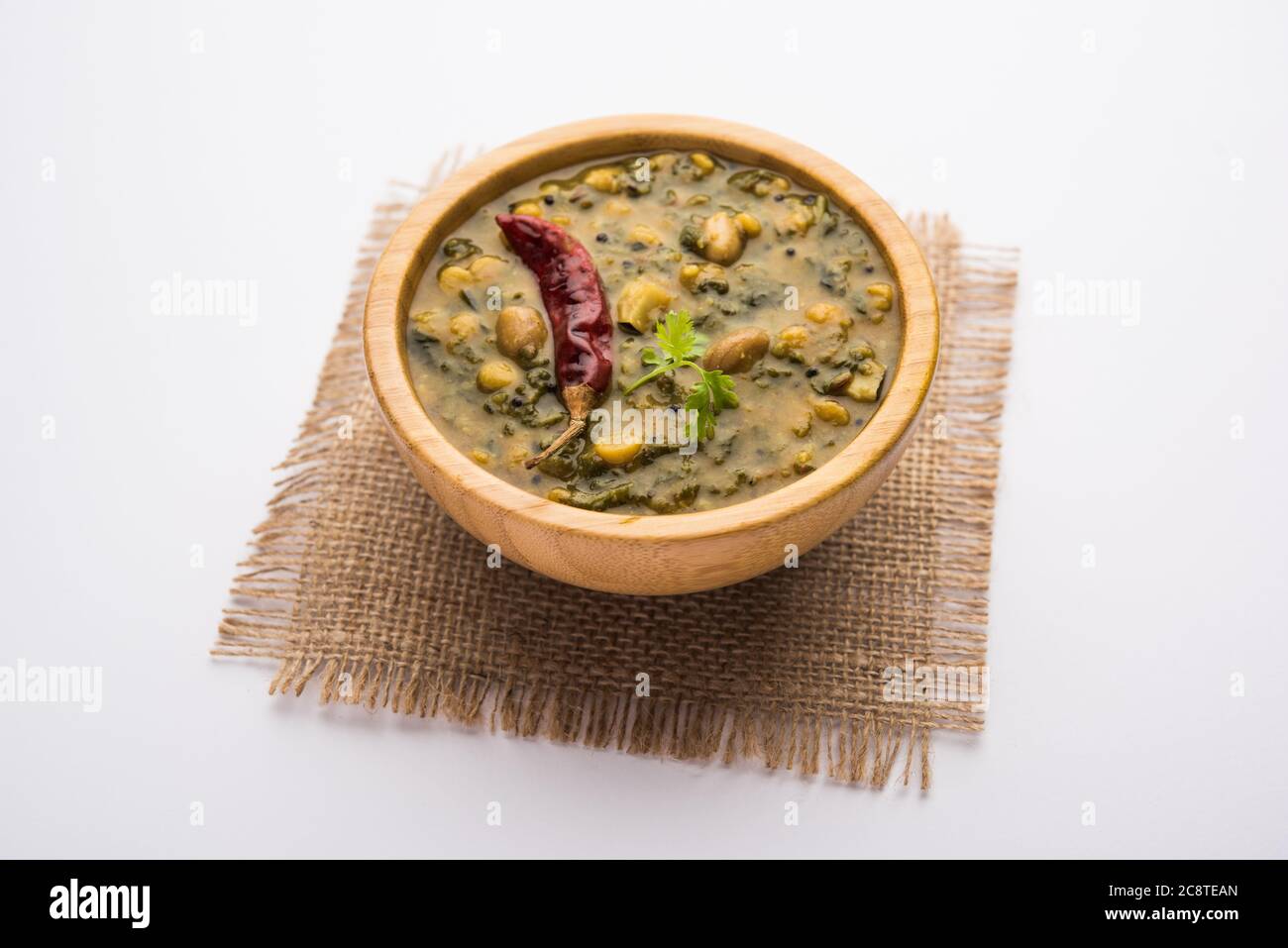 Healthy Dal Palak or yellow Toor Spinach Daal recipe also known as