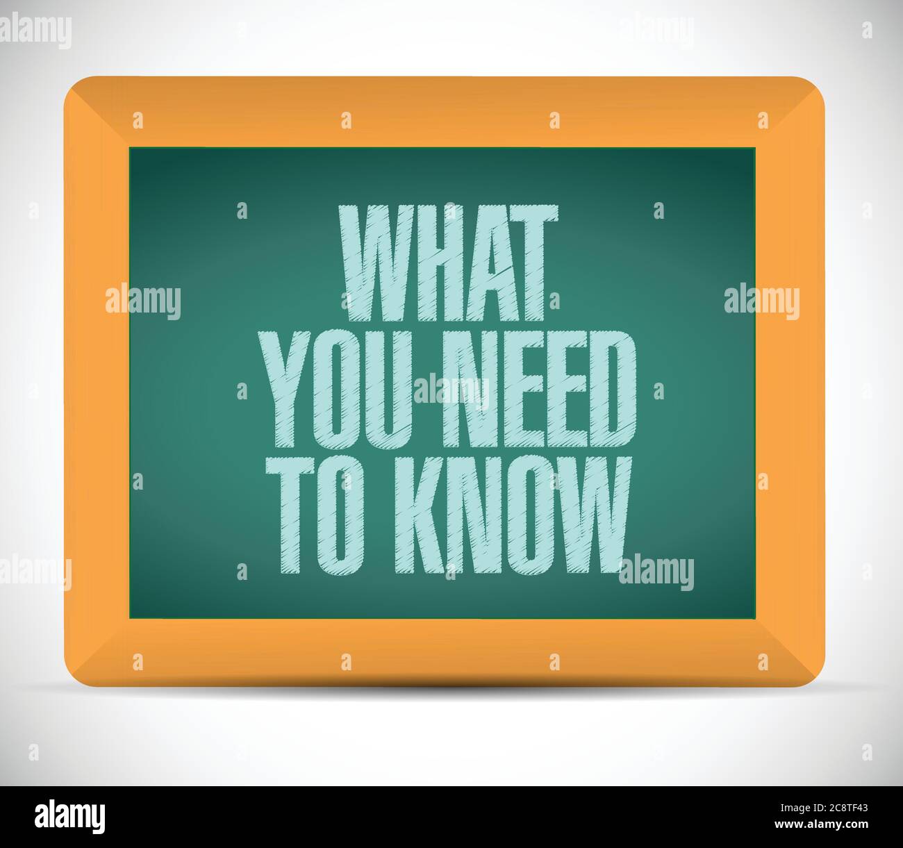 What you need to know sign illustration design over a white background ...