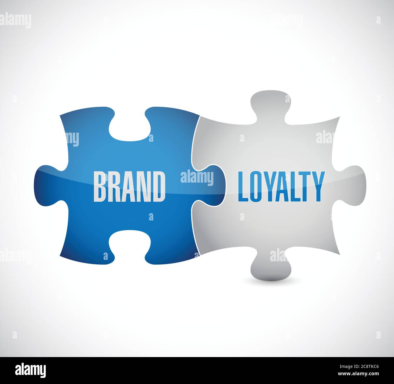 Brand loyalty puzzle pieces illustration design over a white background  Stock Vector Image & Art - Alamy