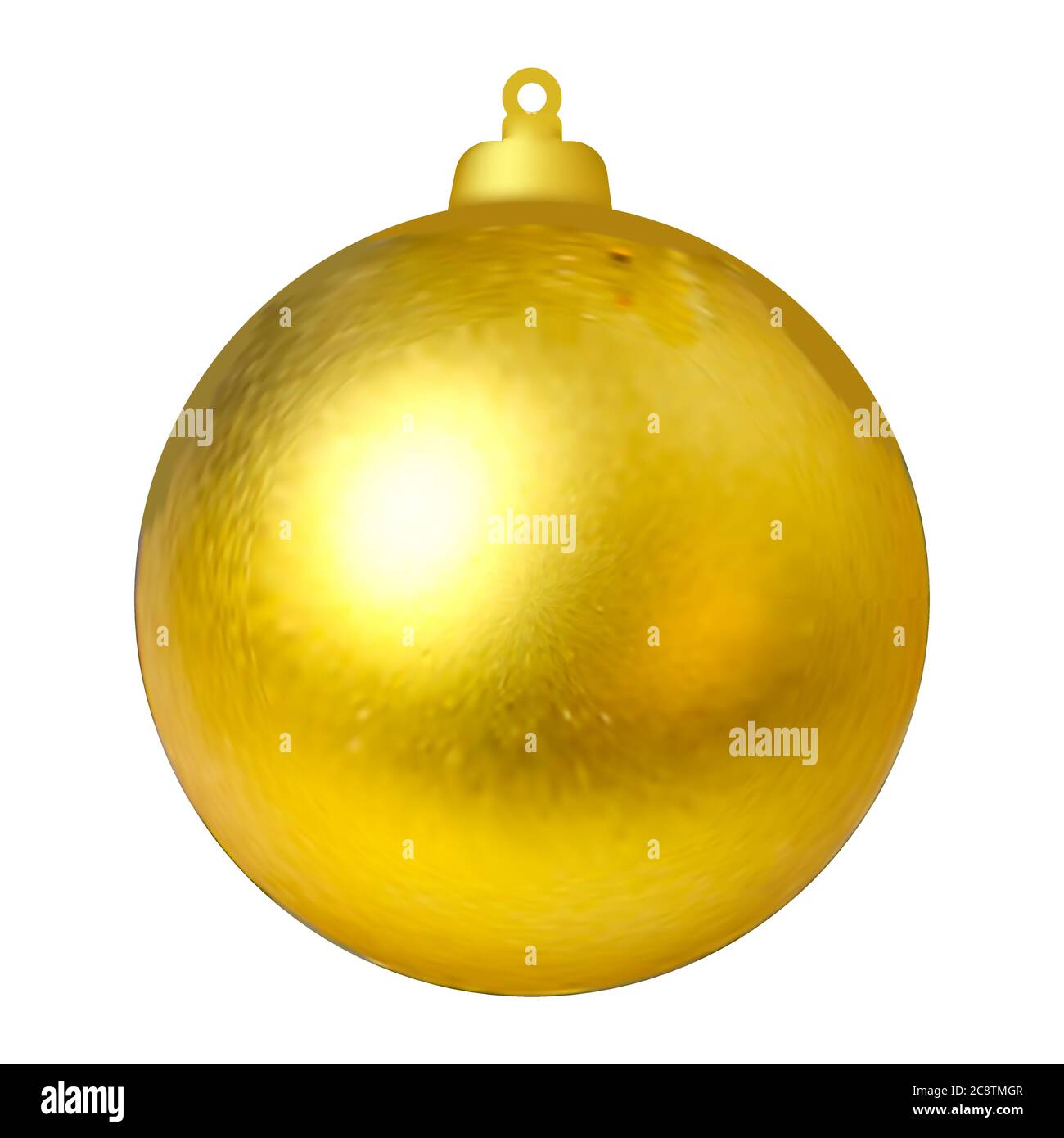 Christmas ball on the tree. Christmas decoration. Vector image Stock Vector