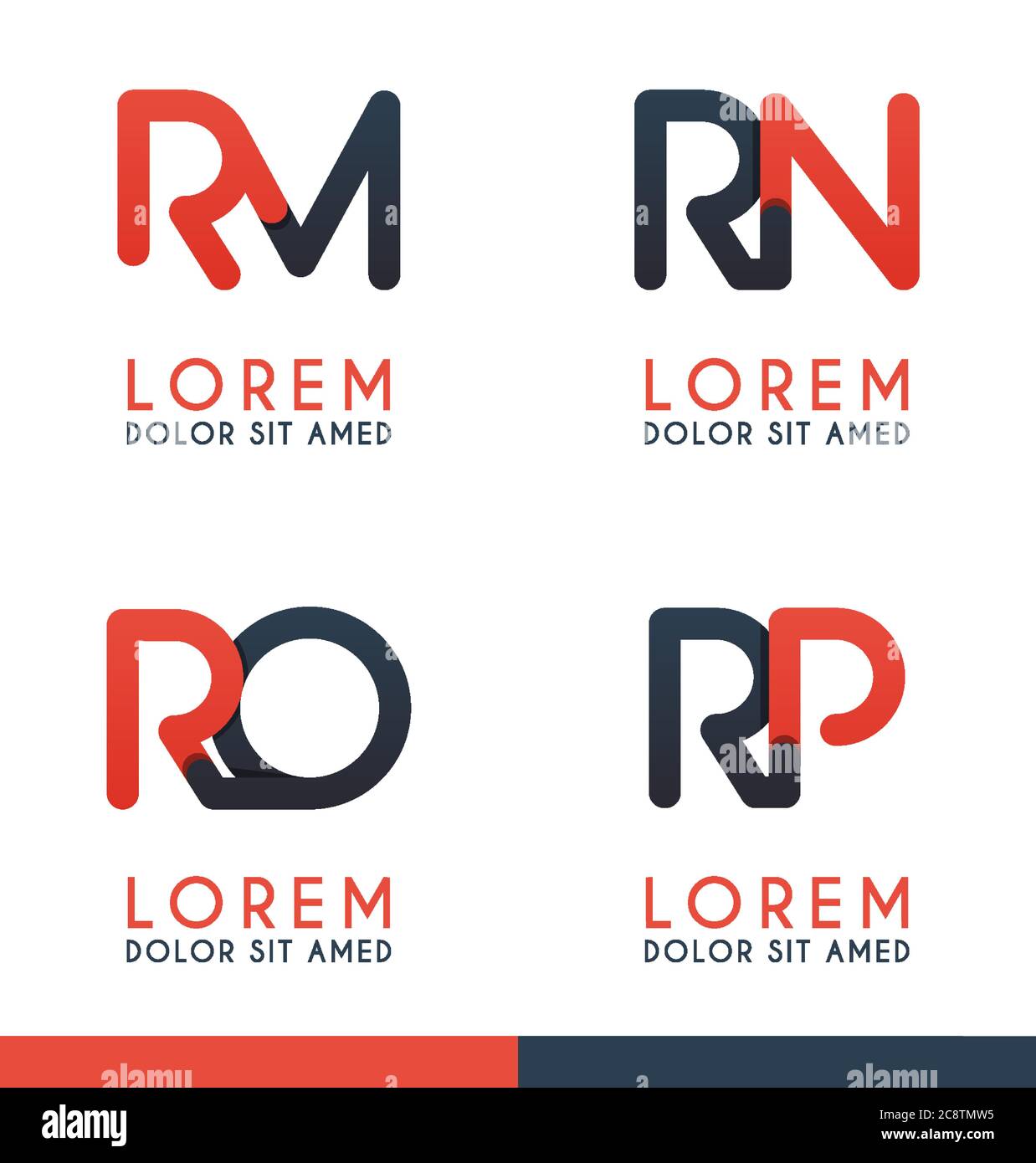 R Alphabet Logo Concept For Company Or Corporations Industry Print Various Online And Offline Promotion Advertising And Marketing Can Be For Landin Stock Vector Image Art Alamy