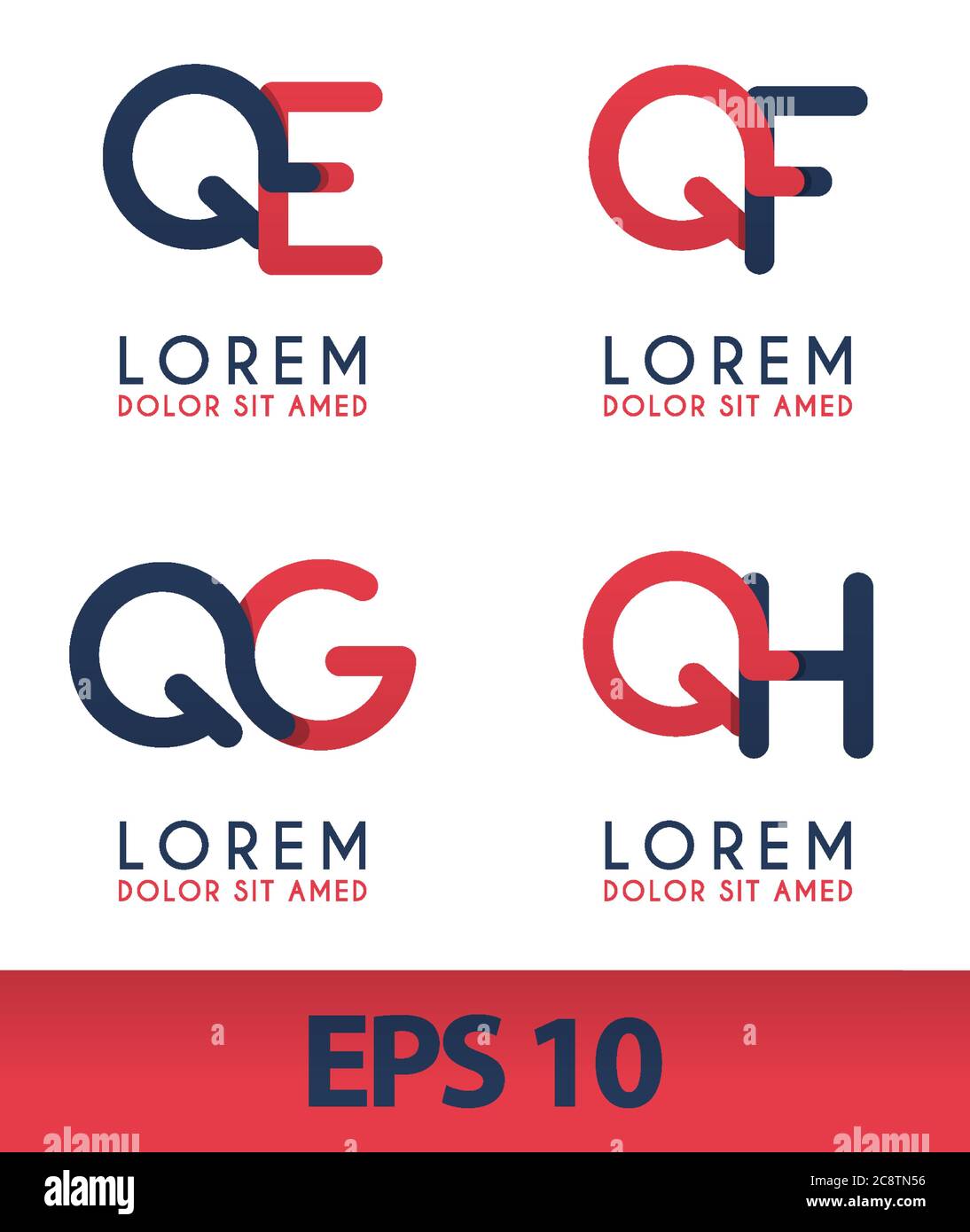 Q Alphabet Logo Concept For Company Or Corporations Industry Print Various Online And Offline Promotion Advertising And Marketing Can Be For Landin Stock Vector Image Art Alamy