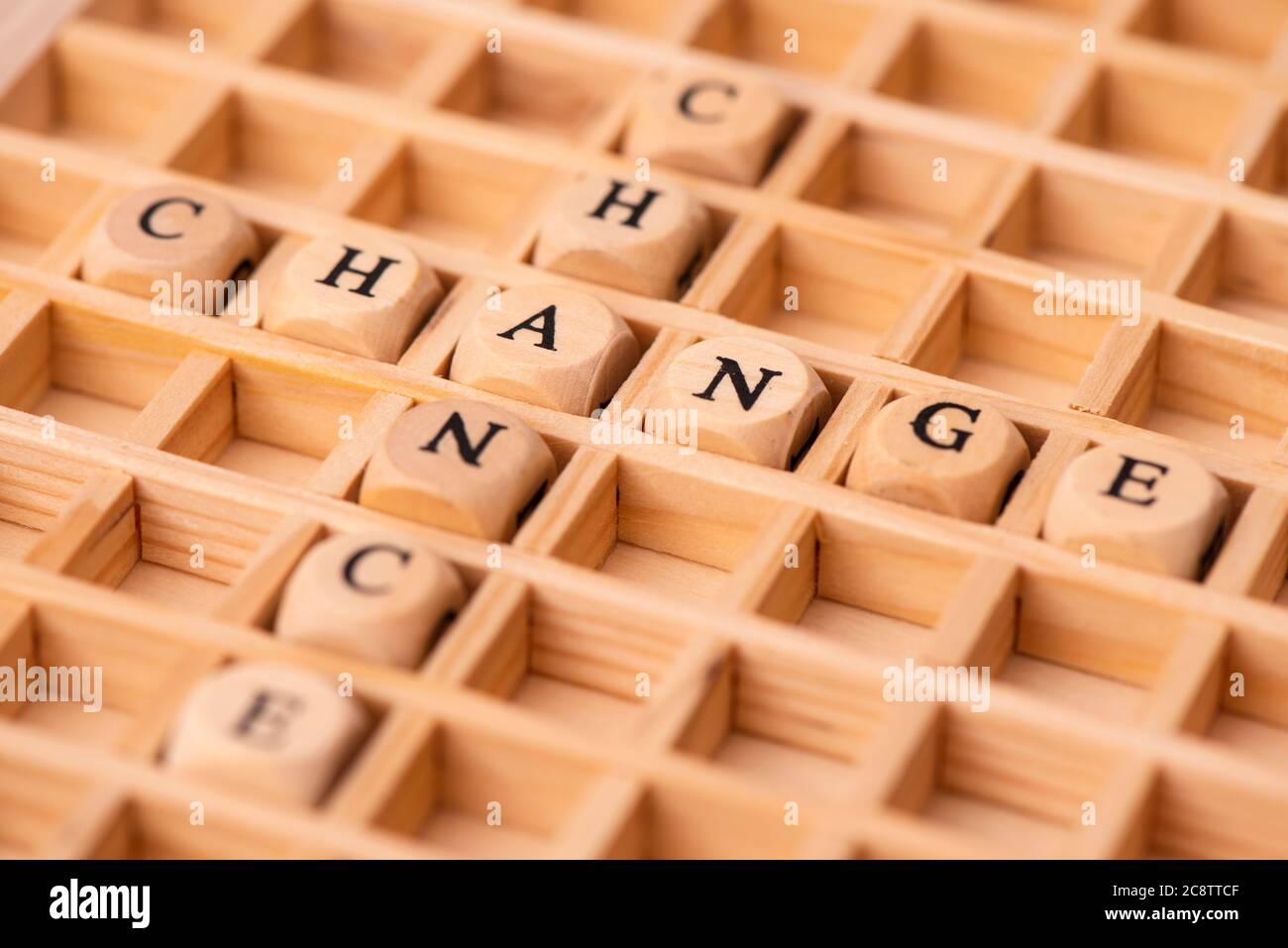 word cloud for chance and change Stock Photo