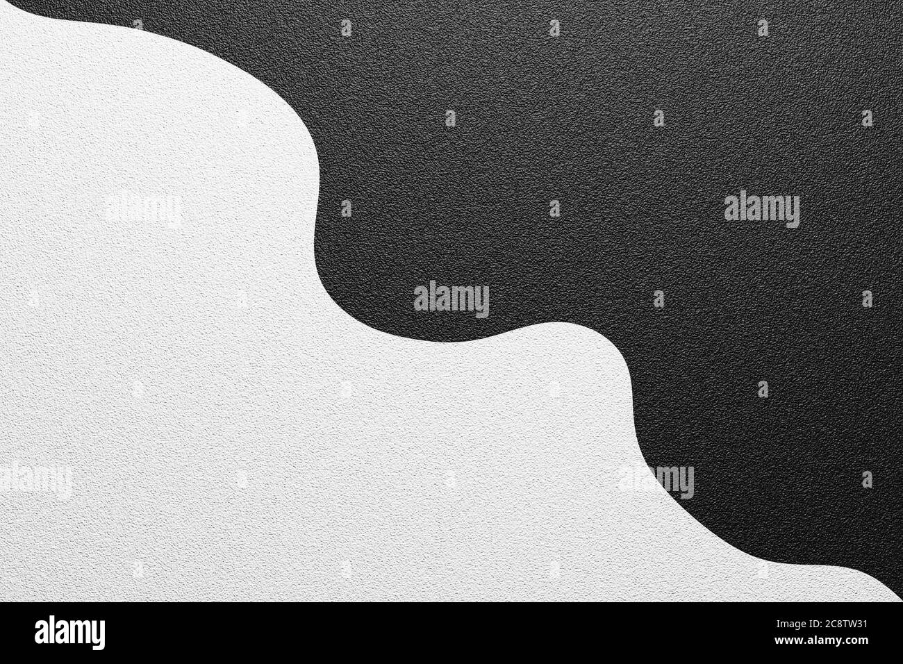 Modern wavy black and white retro background for texture. The harmony of divrsity. Abstract 3D design. . High quality 3d illustration Stock Photo
