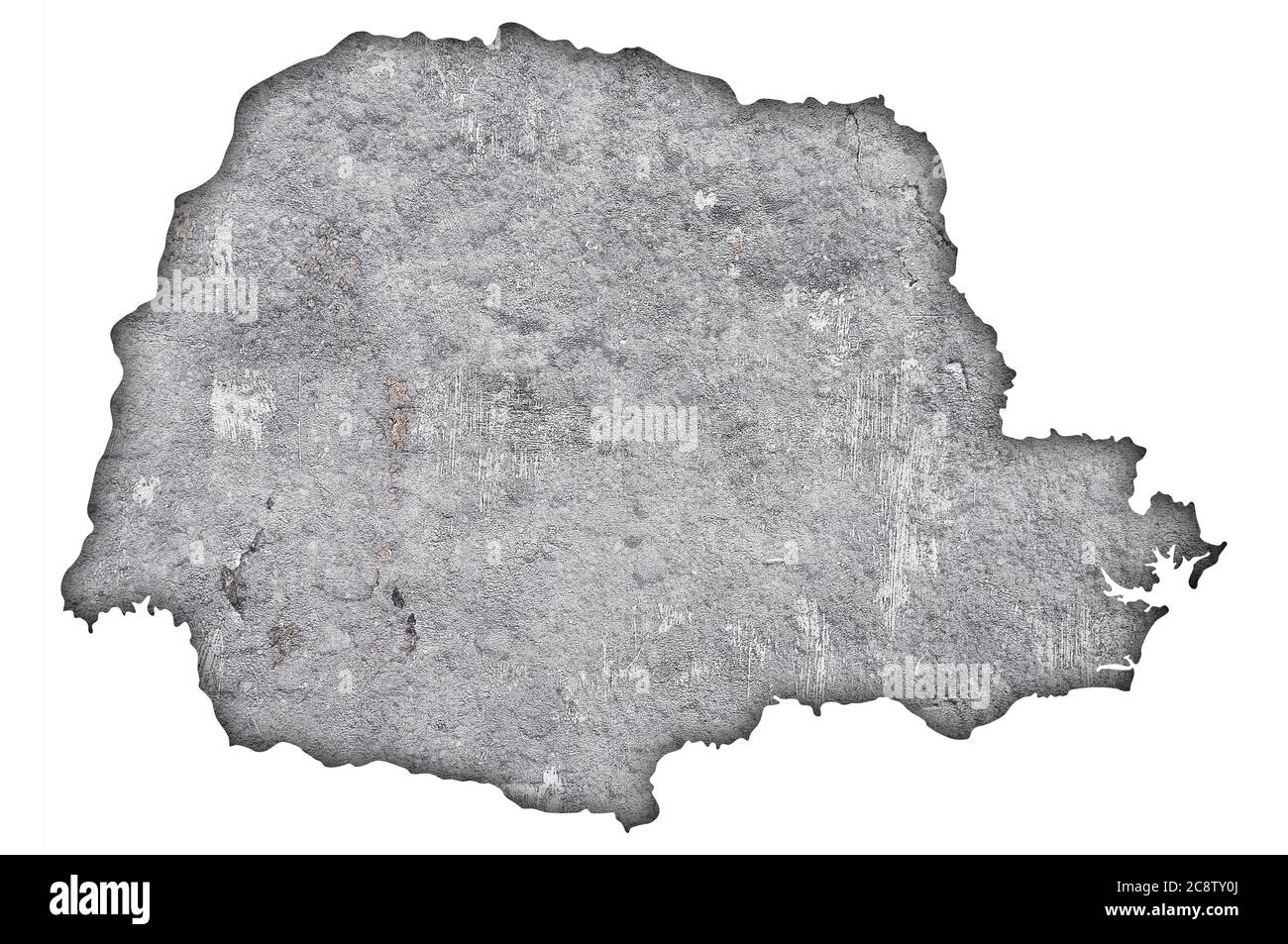 Map of Parana on weathered concrete Stock Photo - Alamy