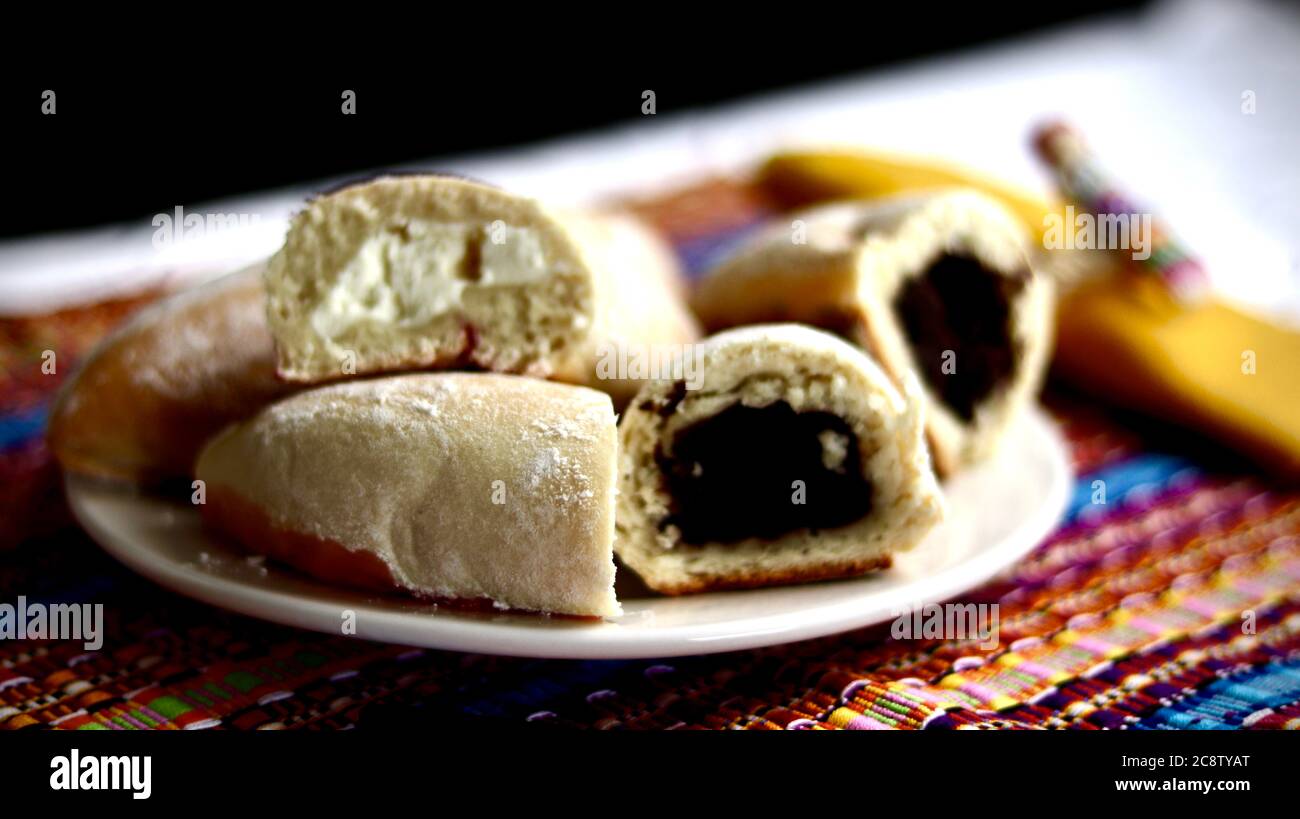 Guatemalan Shekas, a traditional indigenous breakfast from this part of Central America. Stock Photo