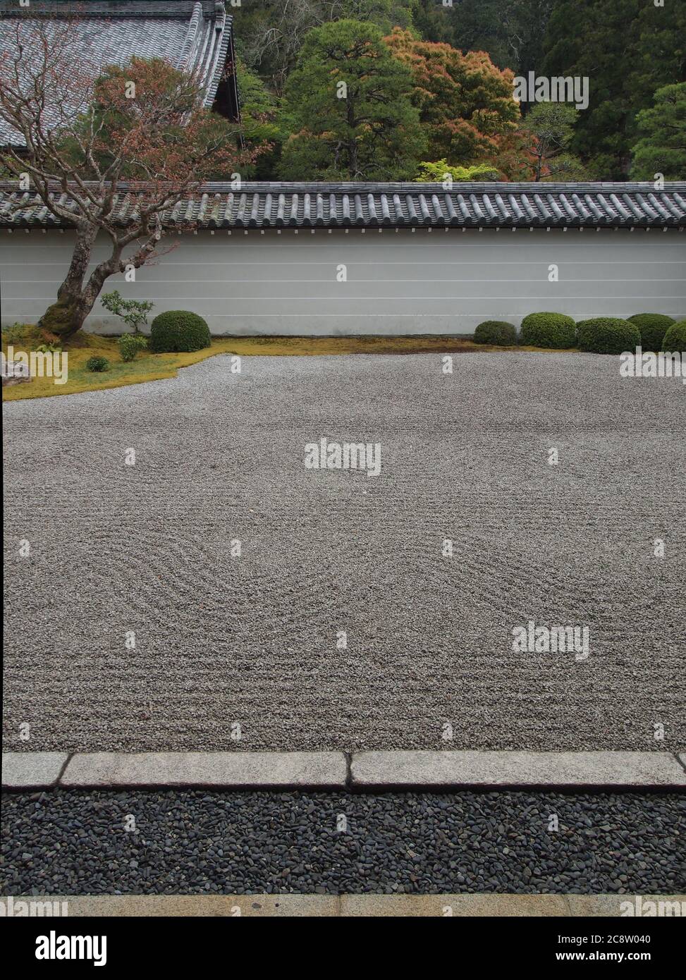 Nanzenji Temple (南禅寺) Hojo Rock Garden. Kyoto Stock Photo