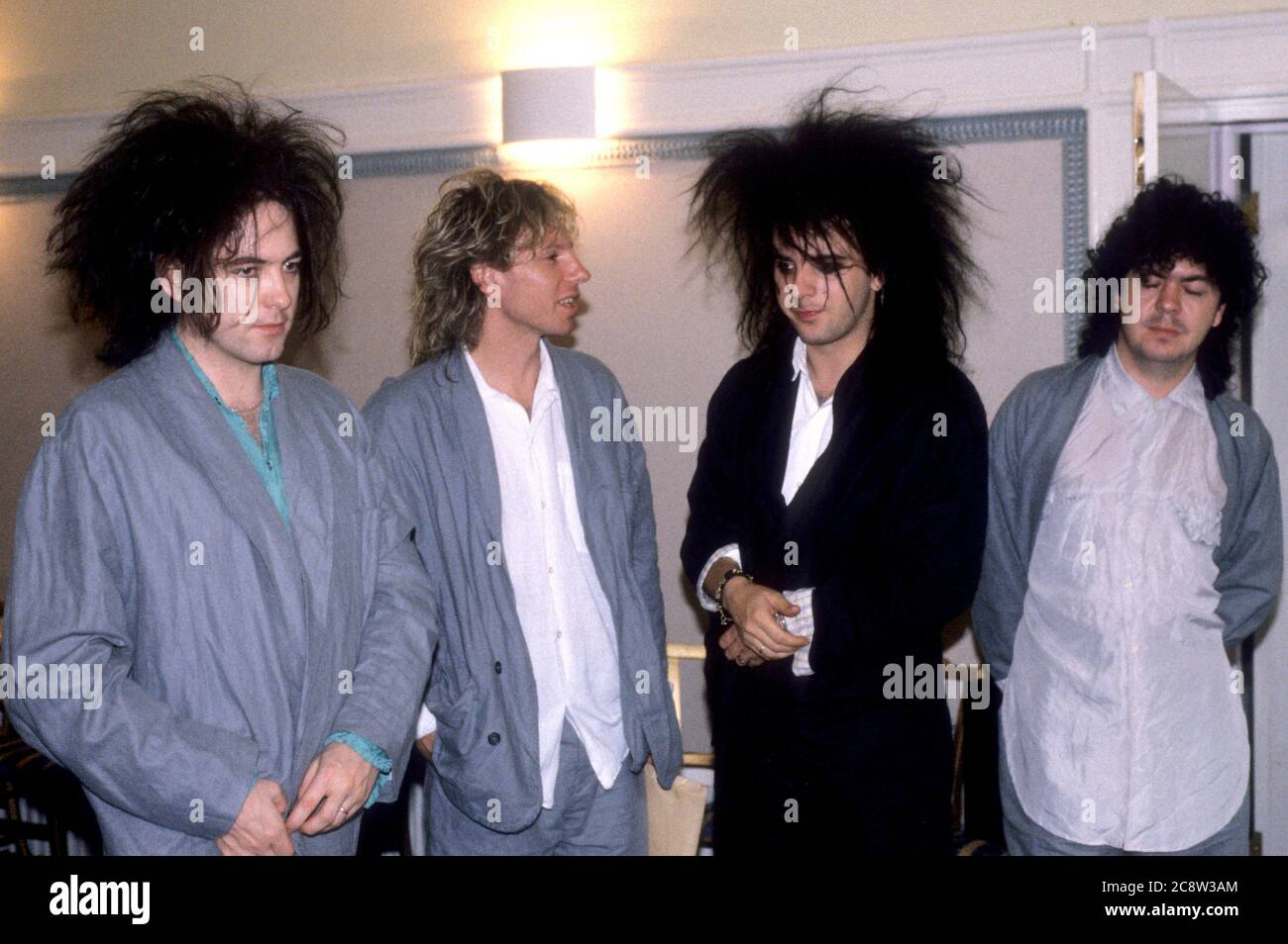 Robert Swithh, Boris Williams, Simon Gallup and Laurence Tolhurst from The Cure at a photocall