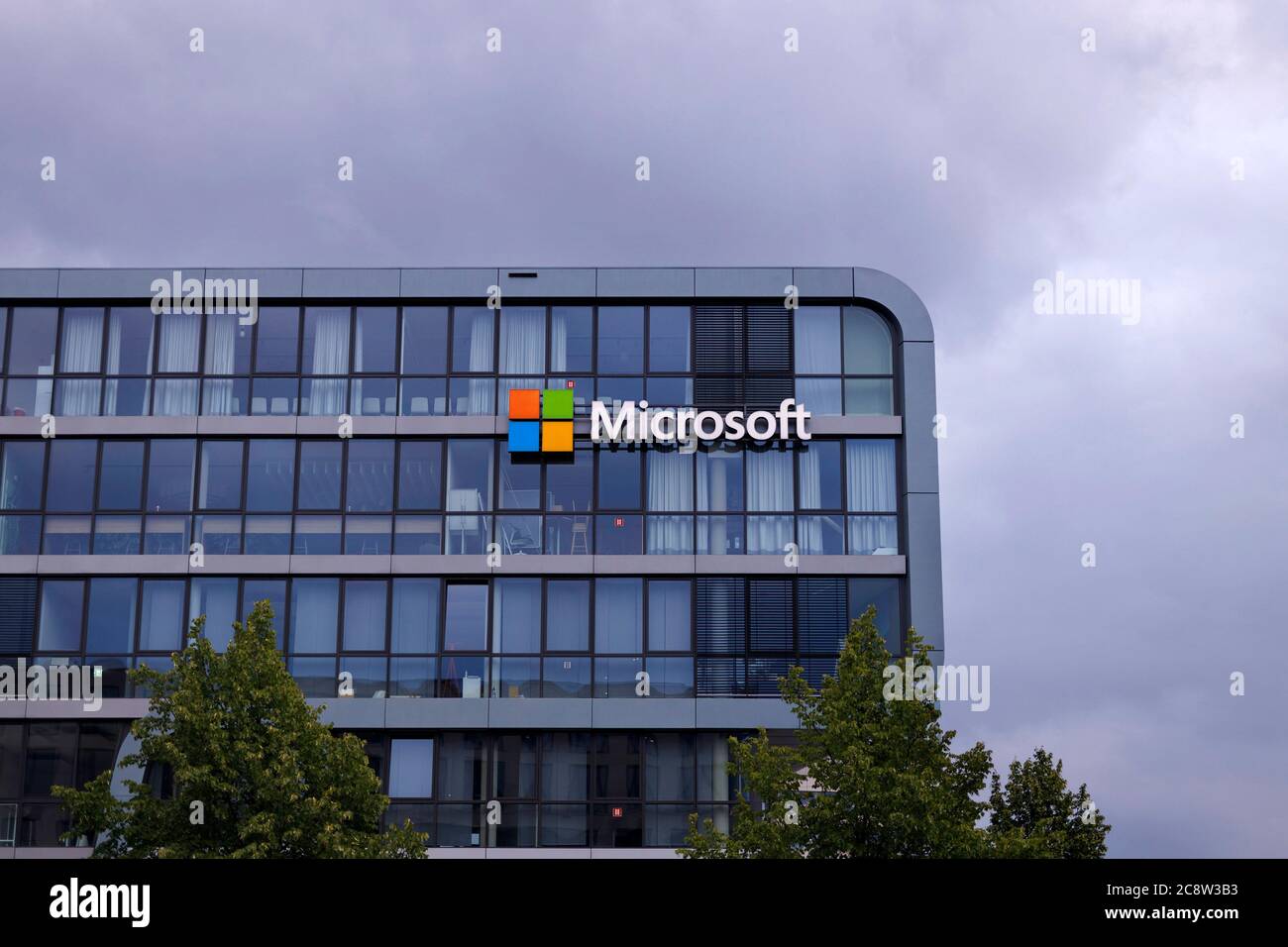 Cologne, Deutschland. 24th July, 2020. Logo of the Microsoft