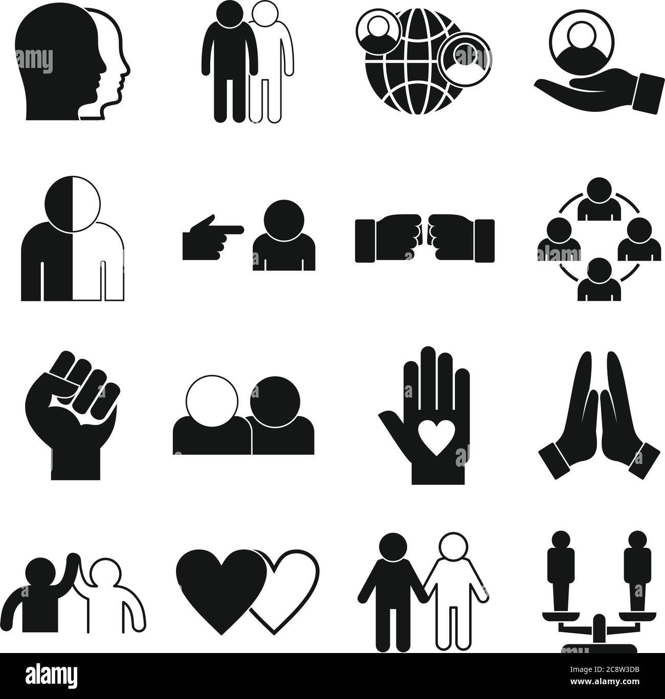 Black man white woman racist Stock Vector Images - Alamy