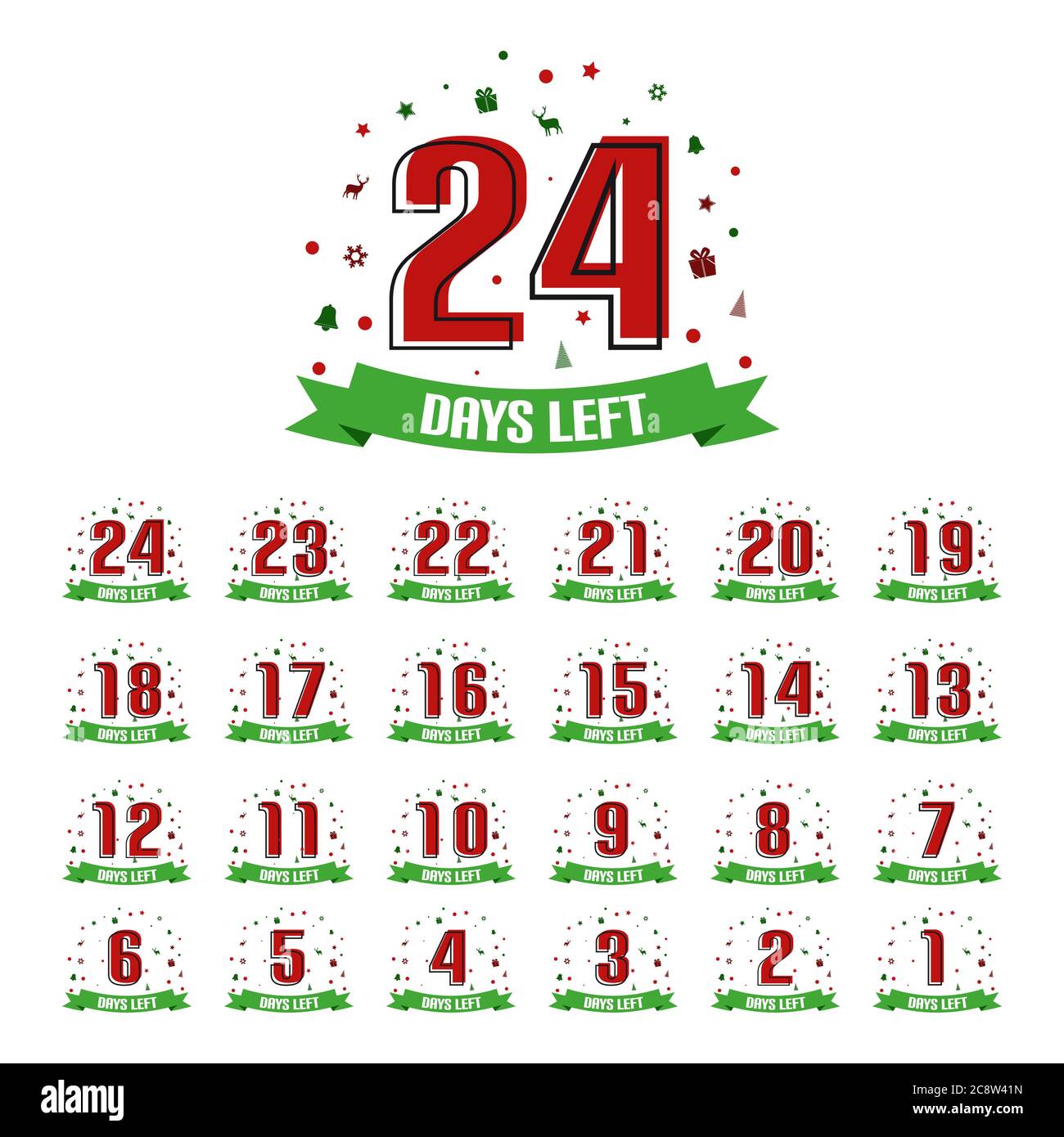 24 december calendar hi-res stock photography and images - Alamy