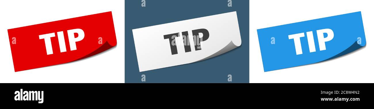 tip ribbon sign. tip vintage retro band Stock Vector Image & Art - Alamy