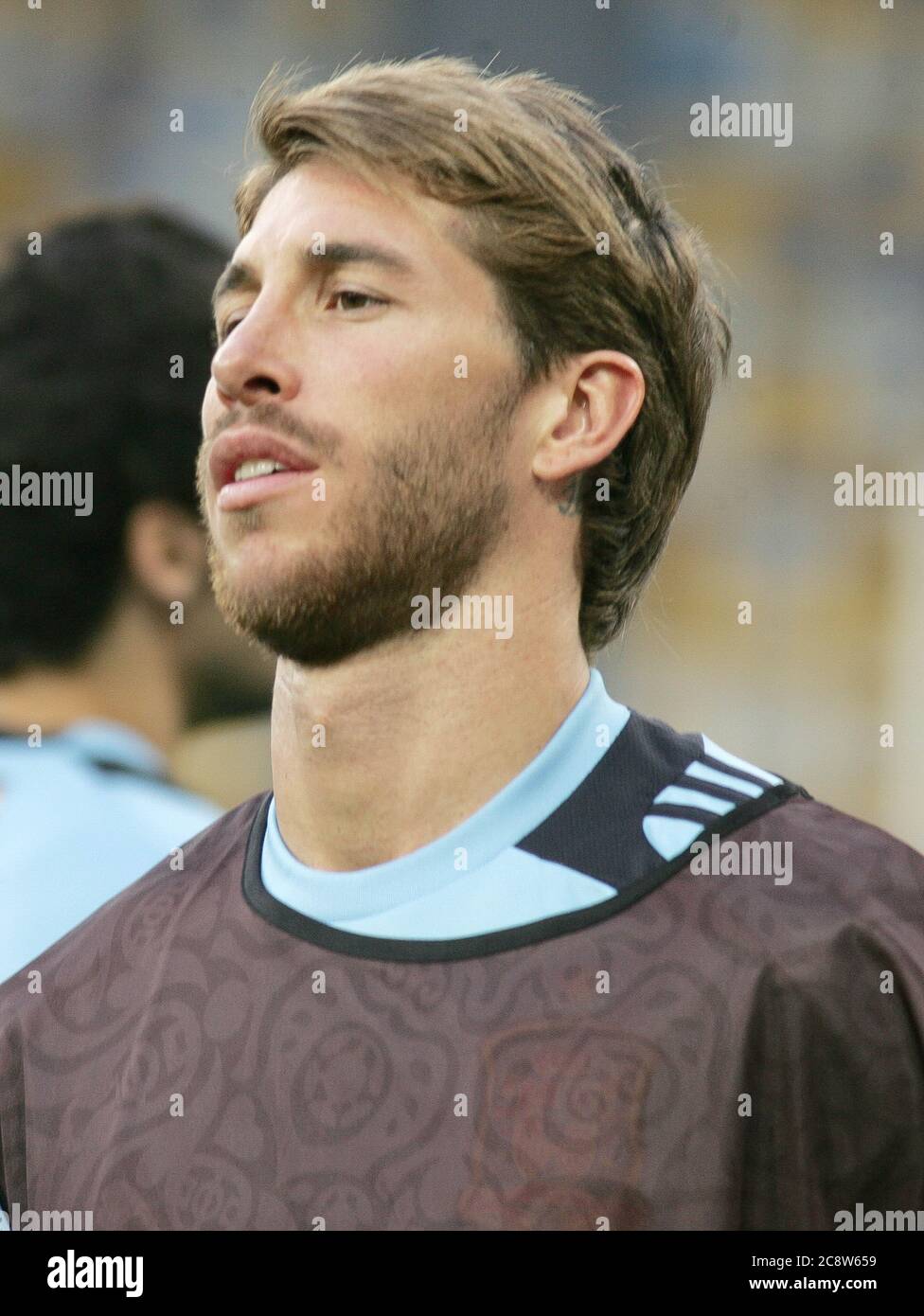 Sergio Ramos During the Euro 2012, Entrainement Team Spain on June 30, 2012  in Stade olympique, Kiev - Photo Laurent Lairys / DPPI Stock Photo - Alamy