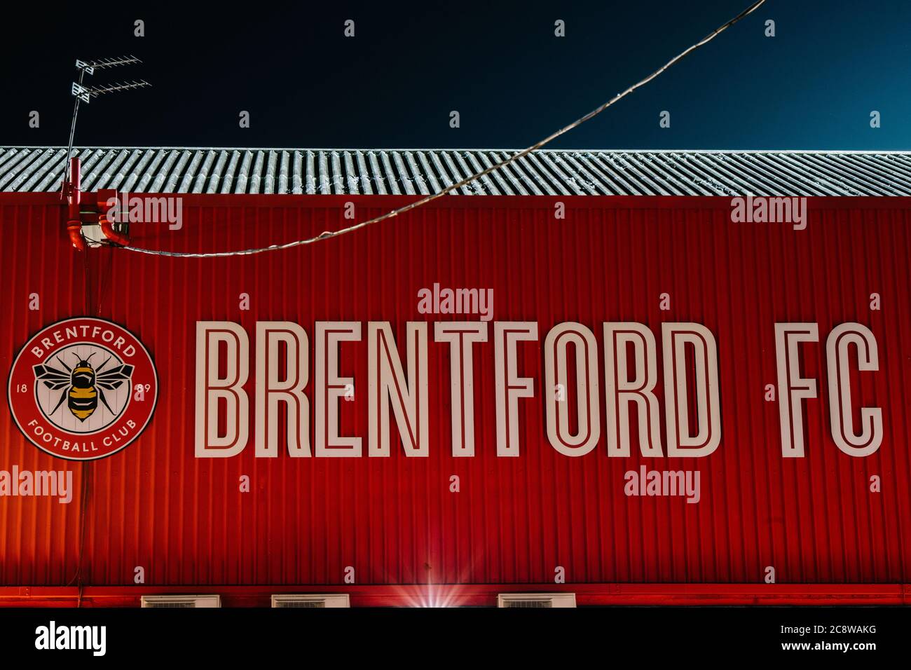 Brentford 1 Leeds United 1, 11/02/2020. Griffin Park, Championship. Photo by Simon Gill. Stock Photo