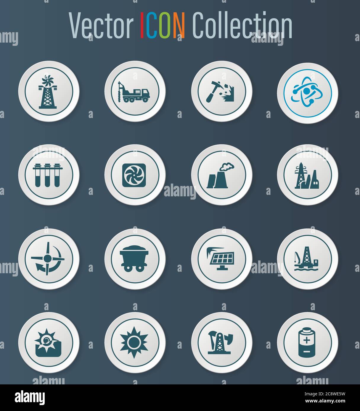 Fuel Power generation icons set Stock Vector Image & Art - Alamy