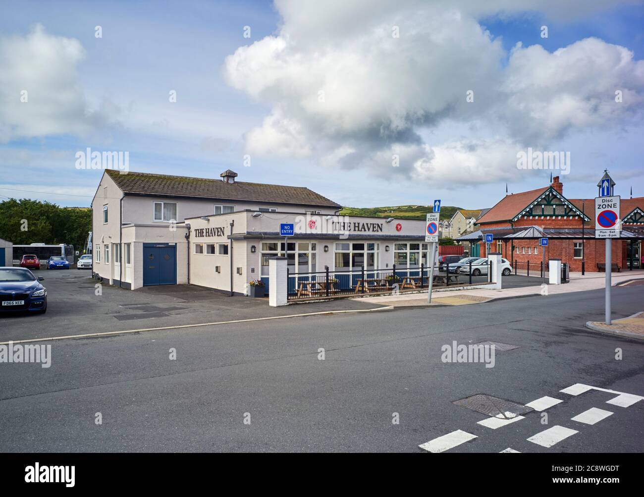 The Haven public house in Port Erin, Isle of Man and 1960s style pub