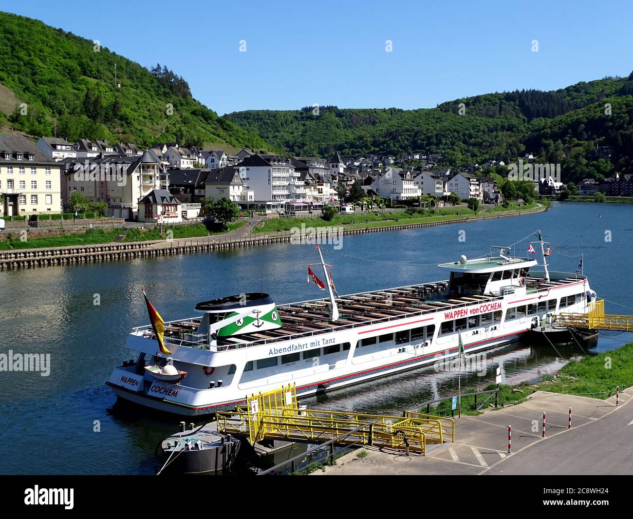 Cochem Mosel River Shippping standstill because Corona Virus Photo 05