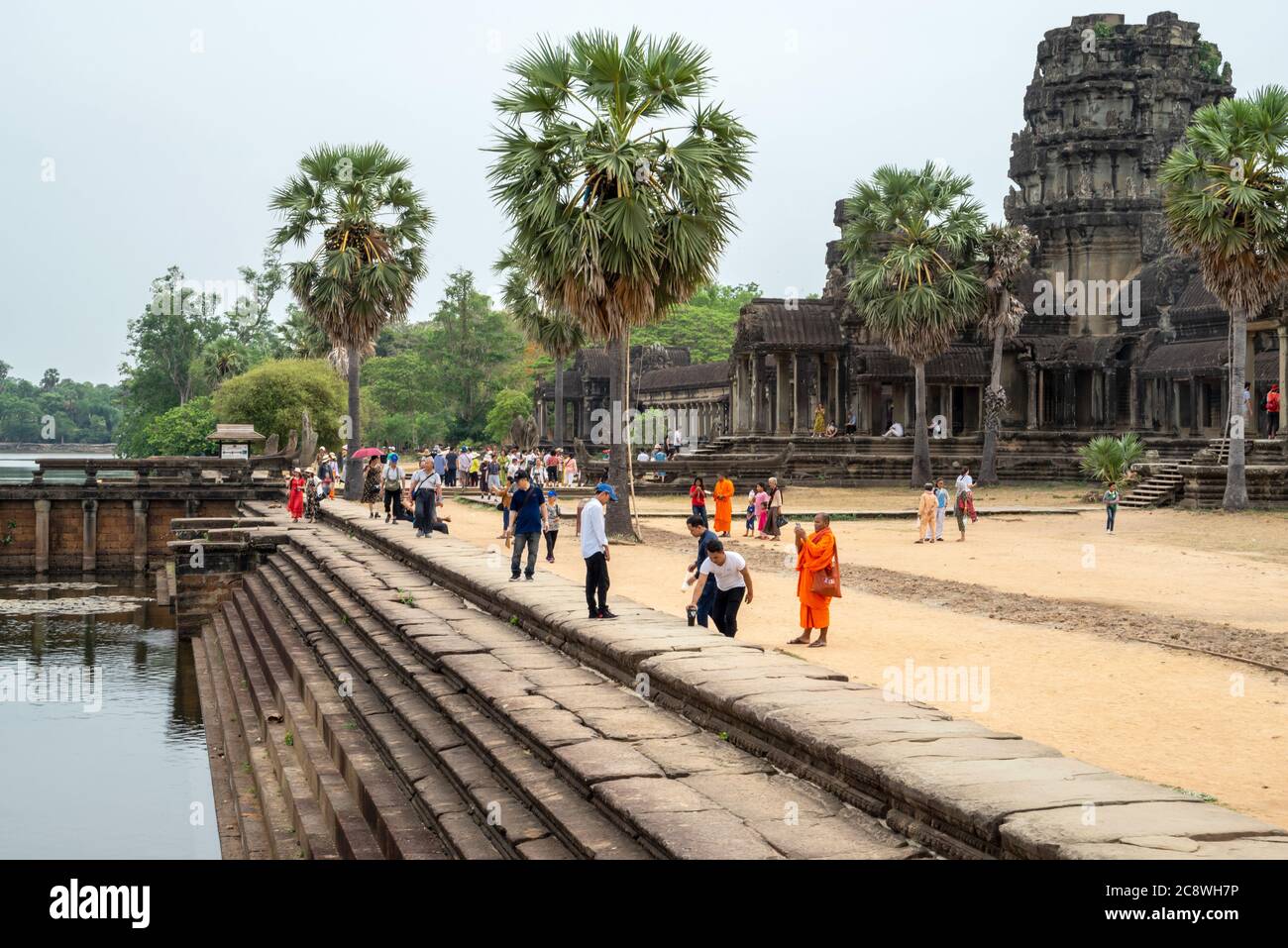 Cambodia: Temple complex Angkor Wat, seen from the west.Photo from May ...