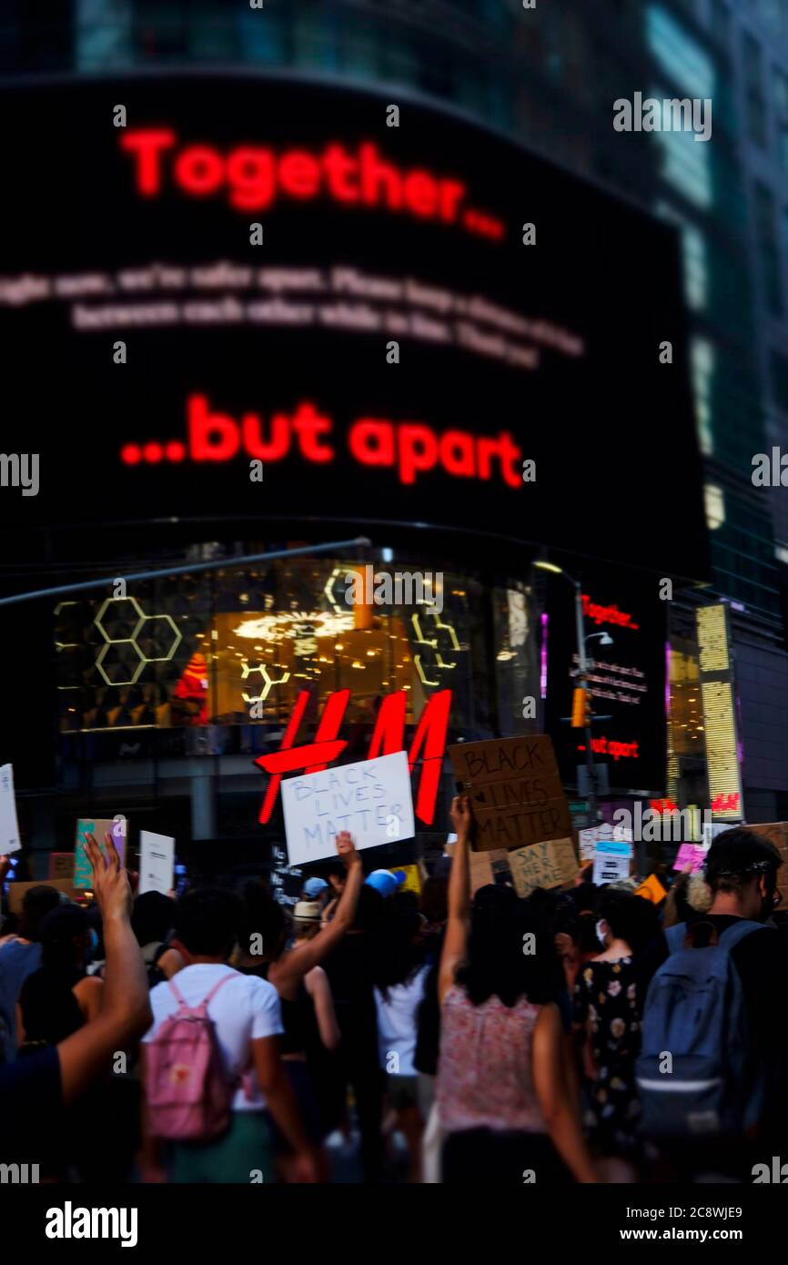 New York, NY, USA. 26th July, 2020. Protect Black Women March and Rally held in the Times Square area on July 26, 2020 in New York City. Credit: Mpi43/Media Punch/Alamy Live News Stock Photo