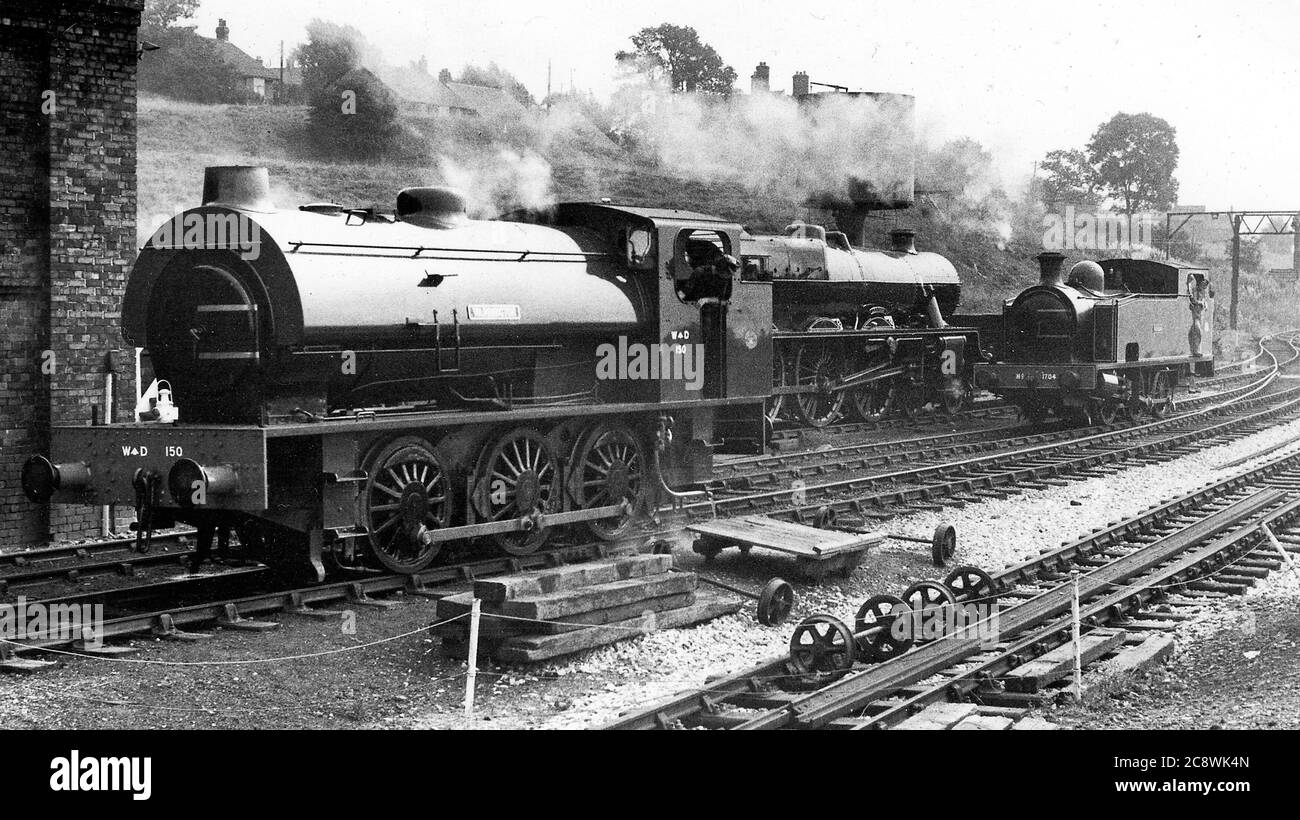 Steam engines / at Dinting rail centre in Glossop Derbyshire, 1973 Stock Photo Alamy