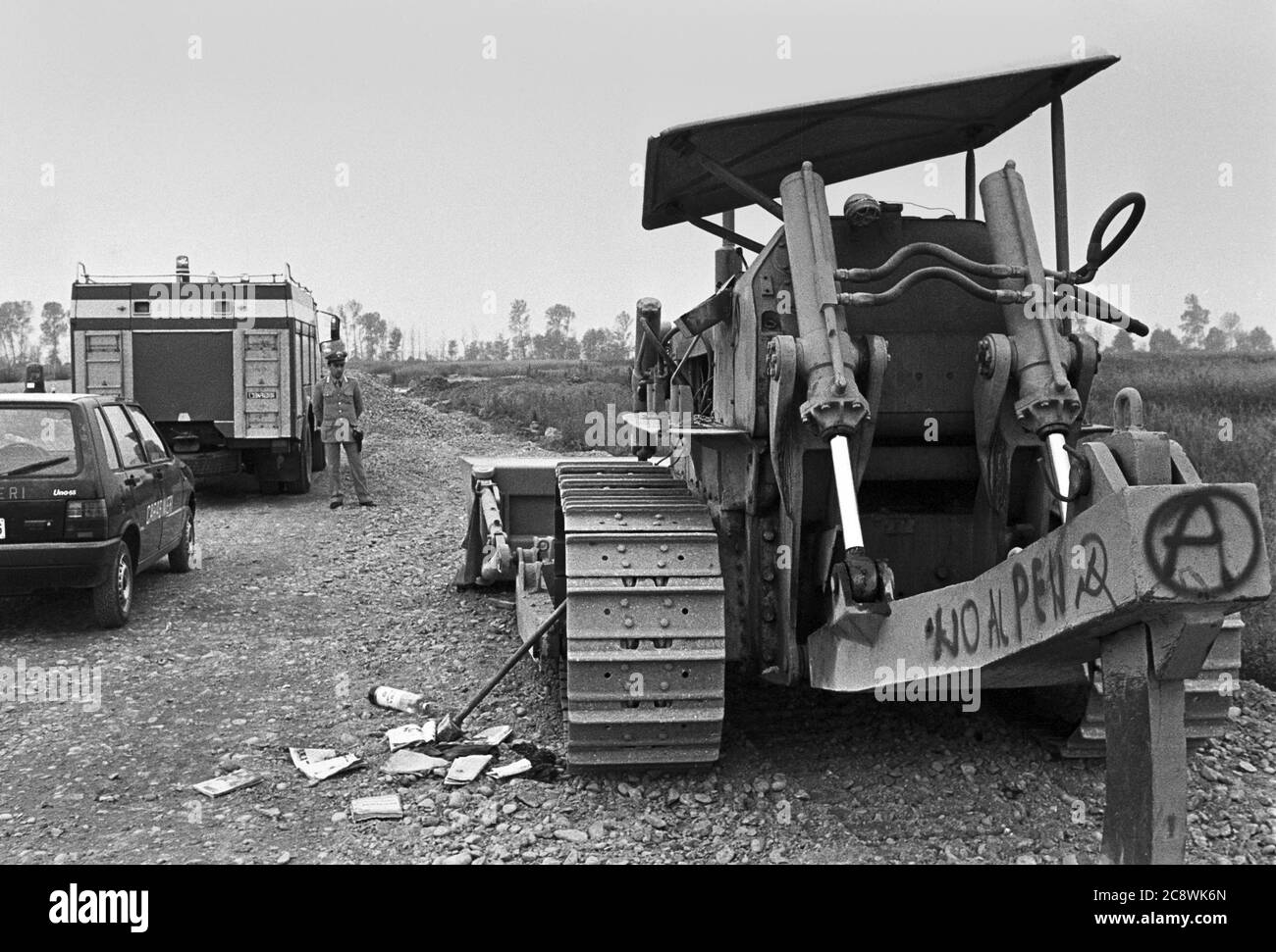 Italy, block of yard for the construction of the second nuclear power