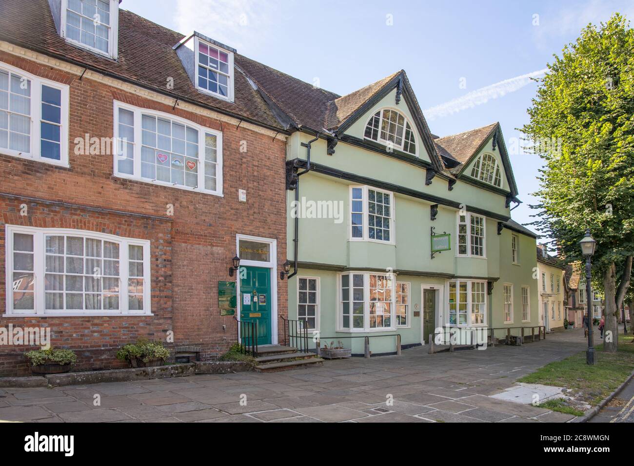 old houses in the causeway in horsham town centre west sussex Stock
