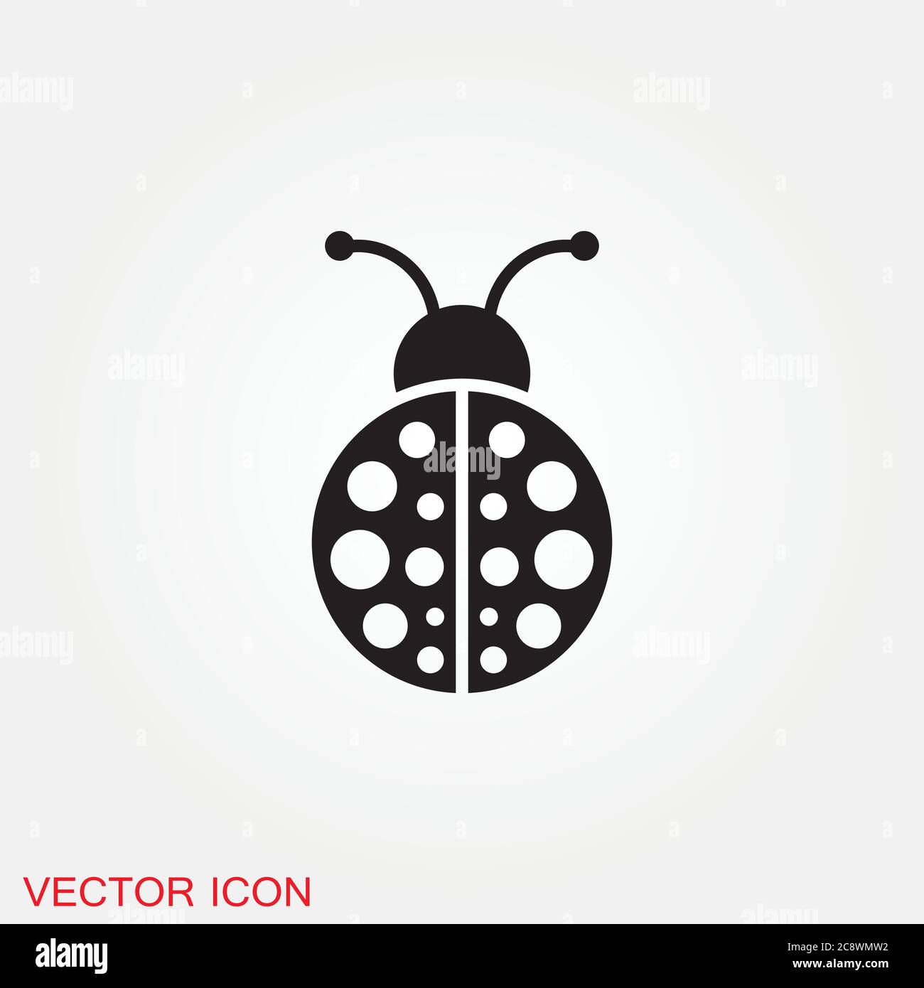 Beetle icon. Insect design, insect icons vector Stock Vector