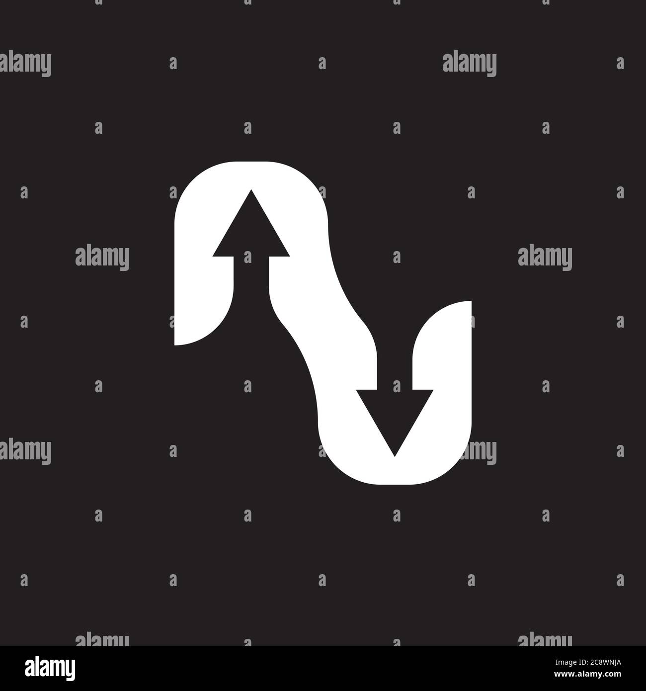Arrow Icon in trendy flat style isolated on background. Arrow symbol ...