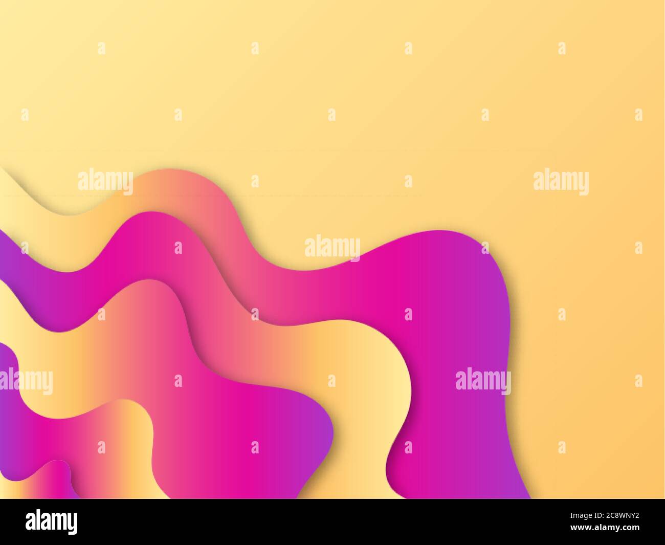 Abstract background. Liquid figures. Dynamic banner design. Paper cut Stock Vector