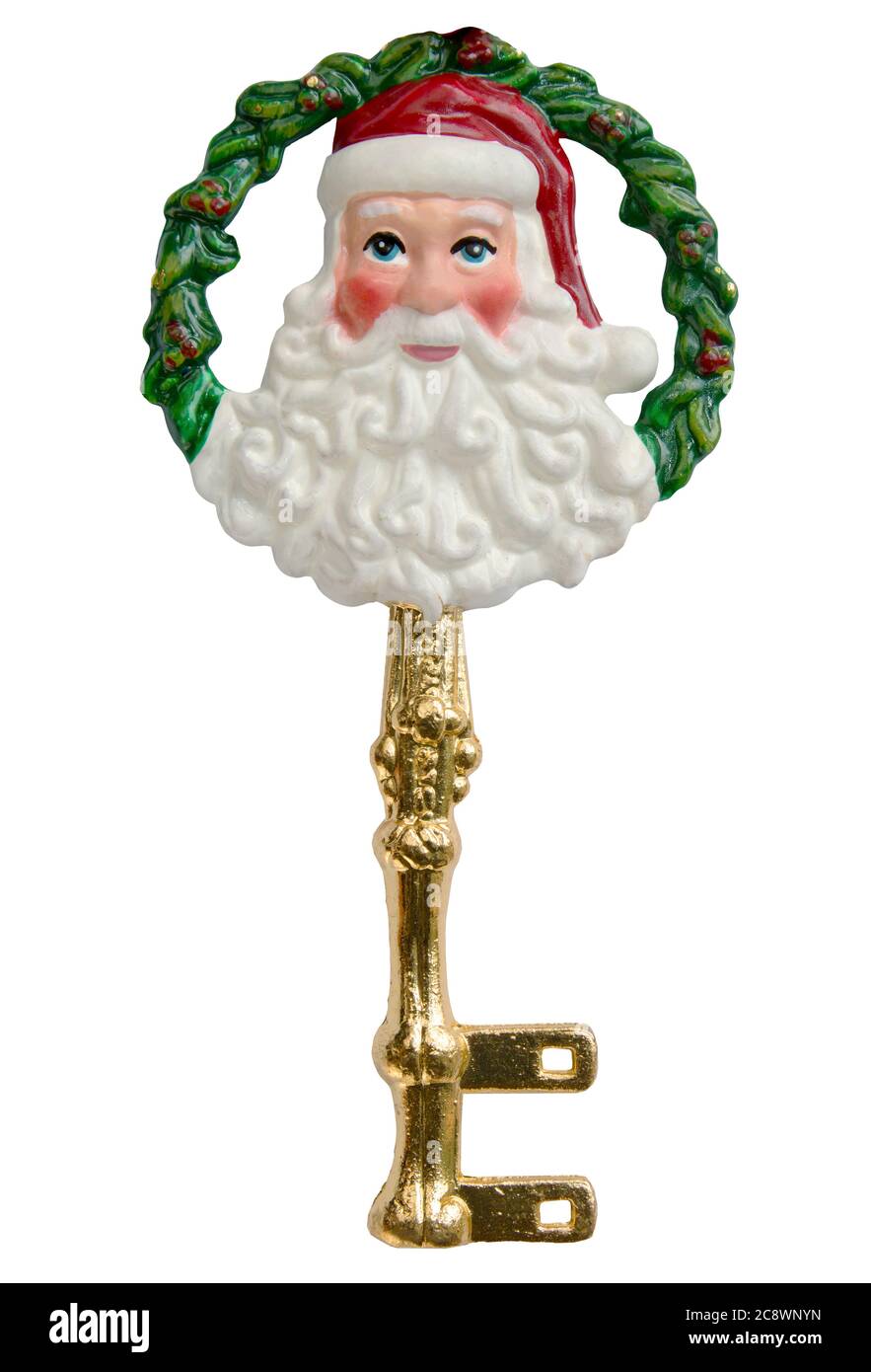 Santa Claus With Key High Resolution Stock Photography And Images Alamy