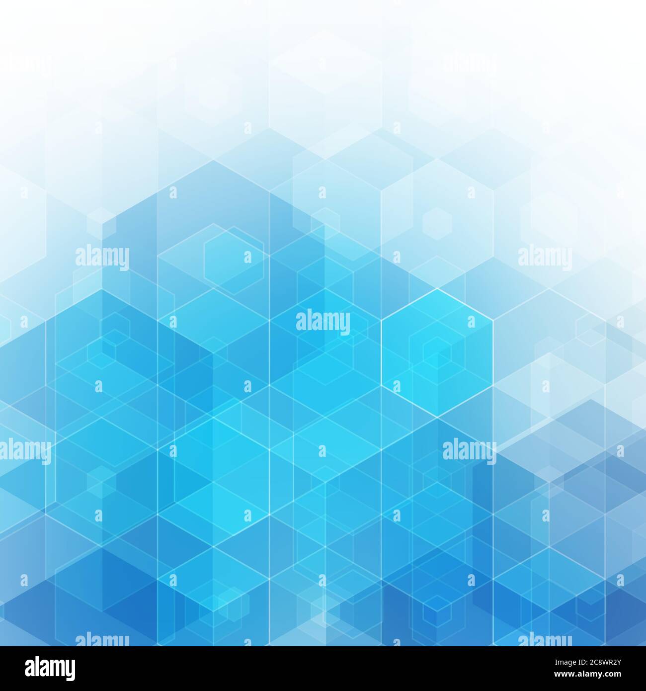 Abstract blue hexagons. Background for presentation Stock Vector Image ...