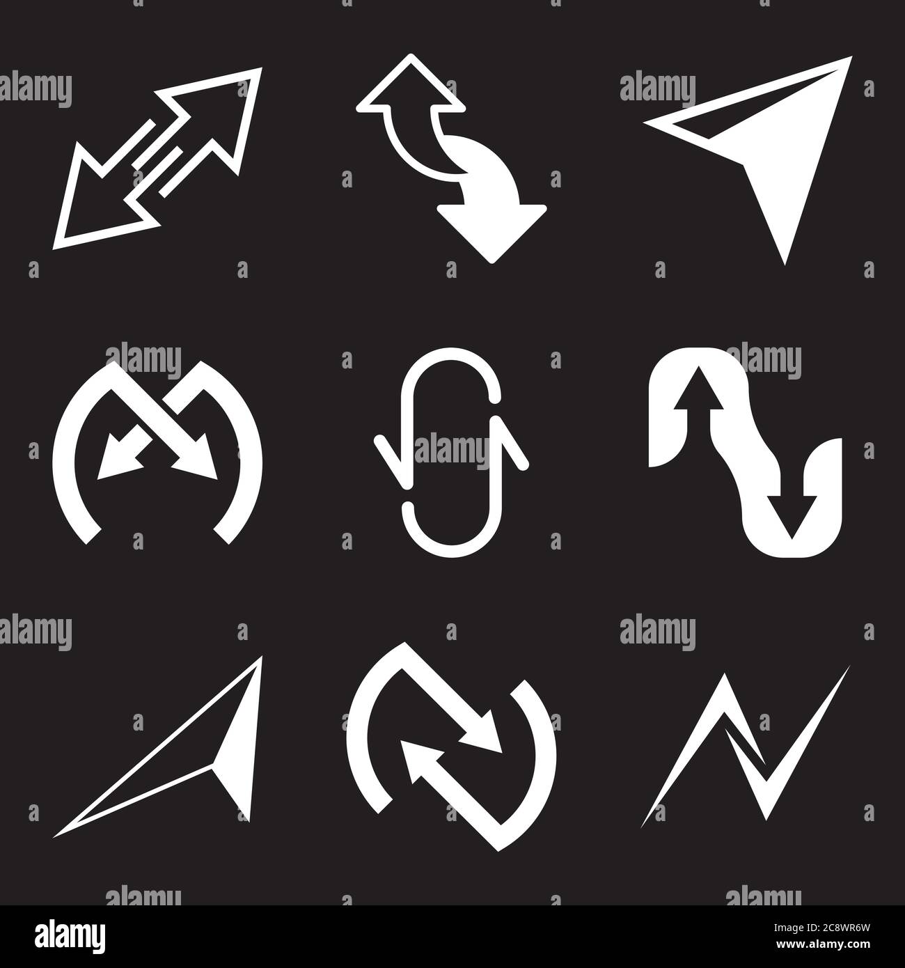 Arrow Icon in trendy flat style isolated on background. Arrow symbol ...