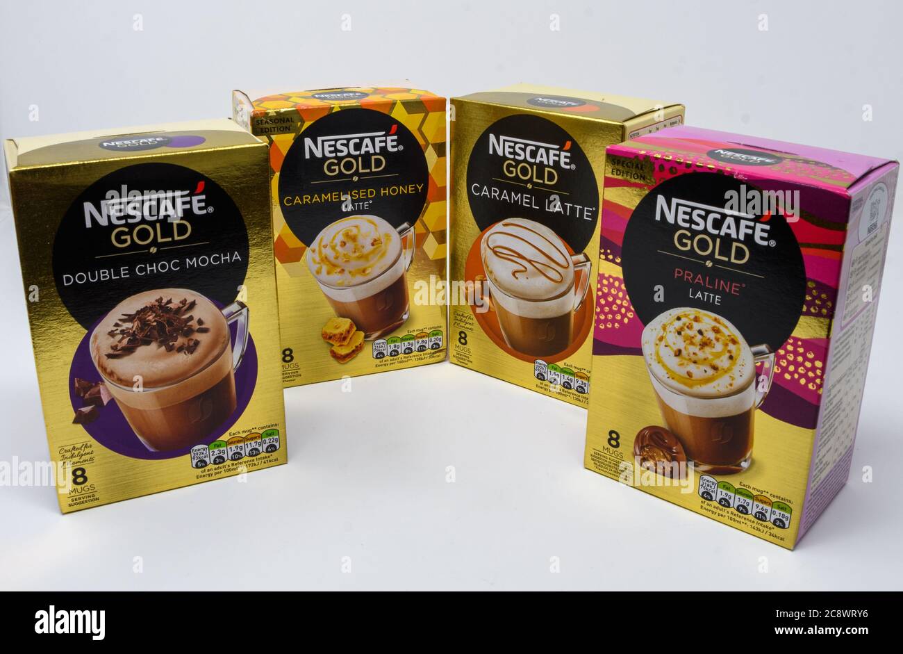 Four boxes of Nescafe Gold Sachets 