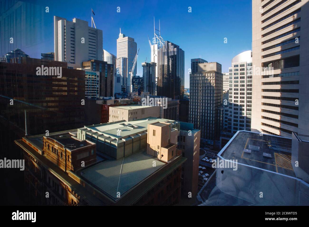 Modern buildings and skyscrapers at the Sydney business district in Sydney, Australia Stock Photo