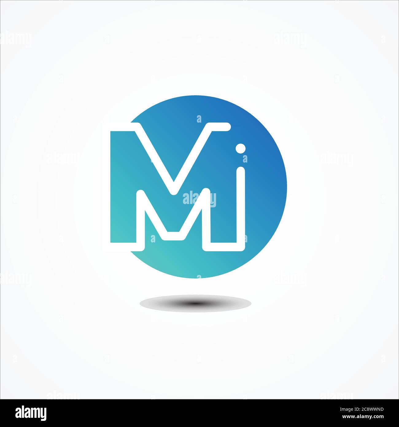 Vector round symbol letter M design minimalist. M letter for your best ...