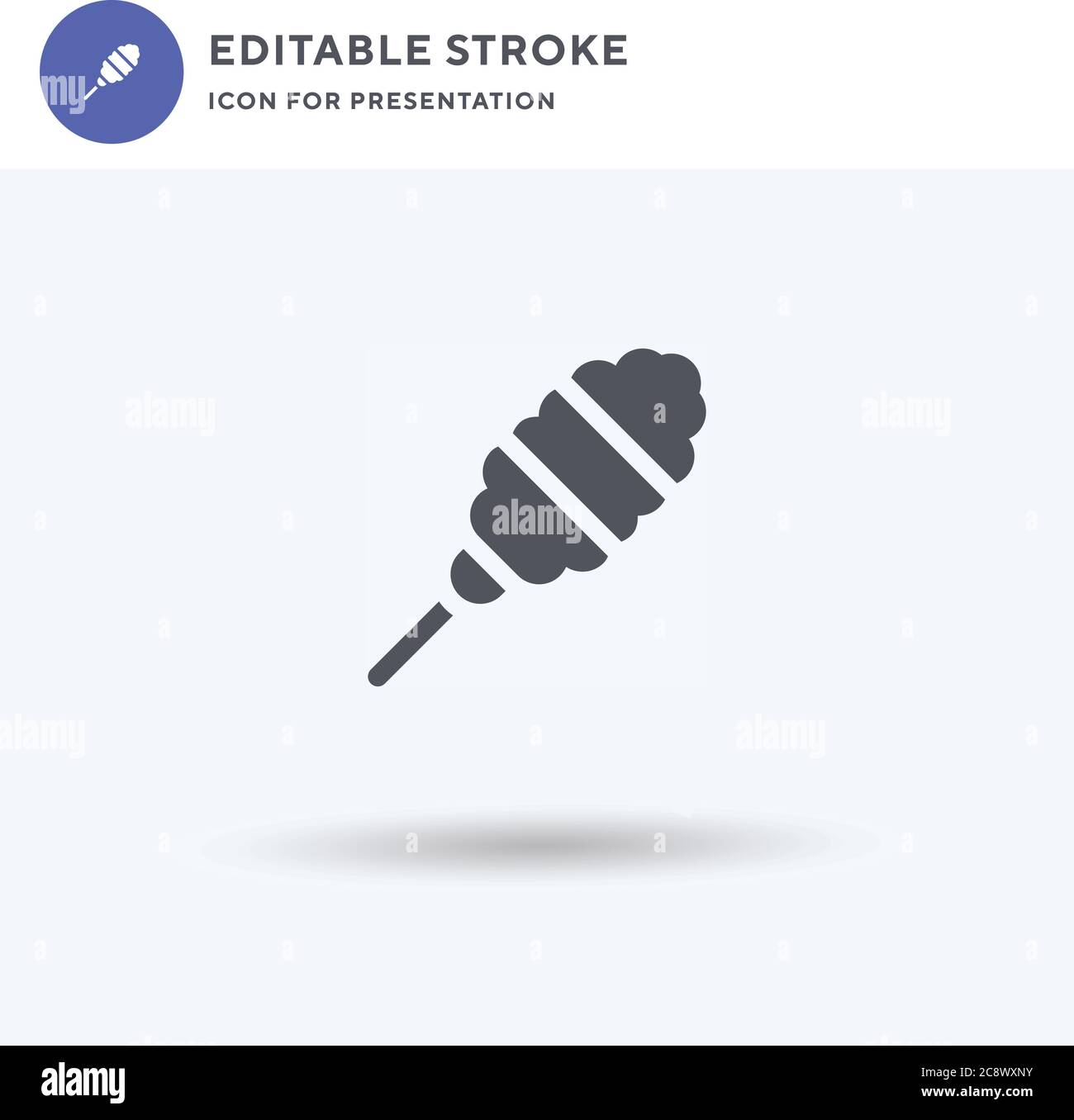 Duster icon vector, filled flat sign, solid pictogram isolated on white ...