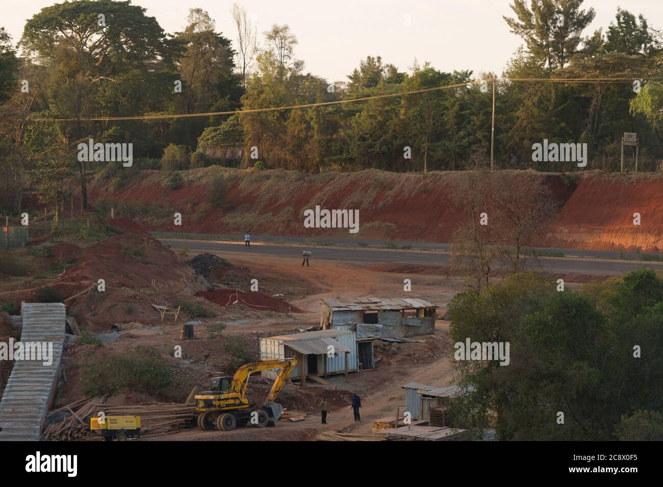 Junction of the newly constructed Nairobi Southern Bypass and Ngong