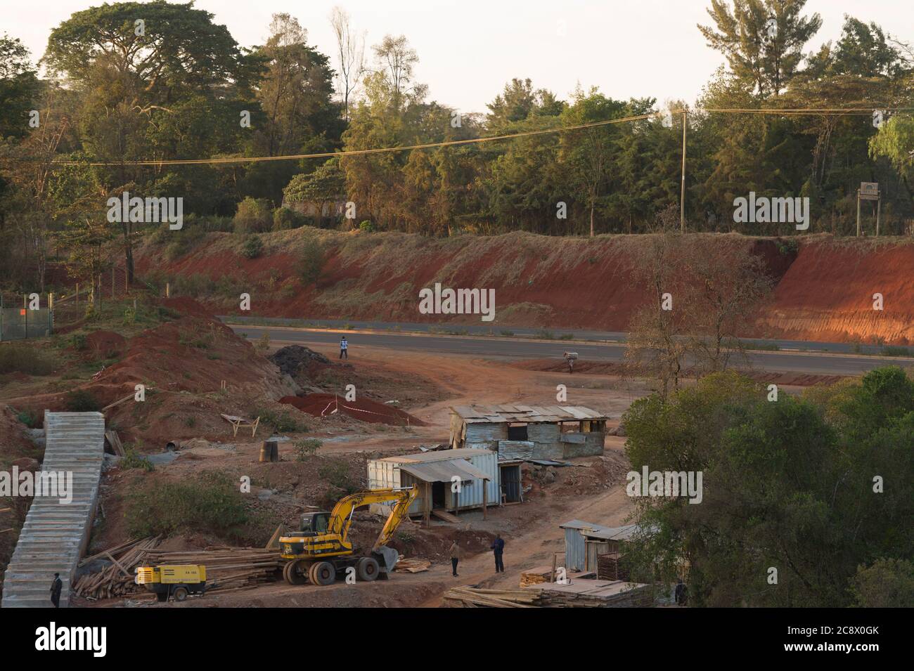 Junction of the newly constructed Nairobi Southern Bypass and Ngong