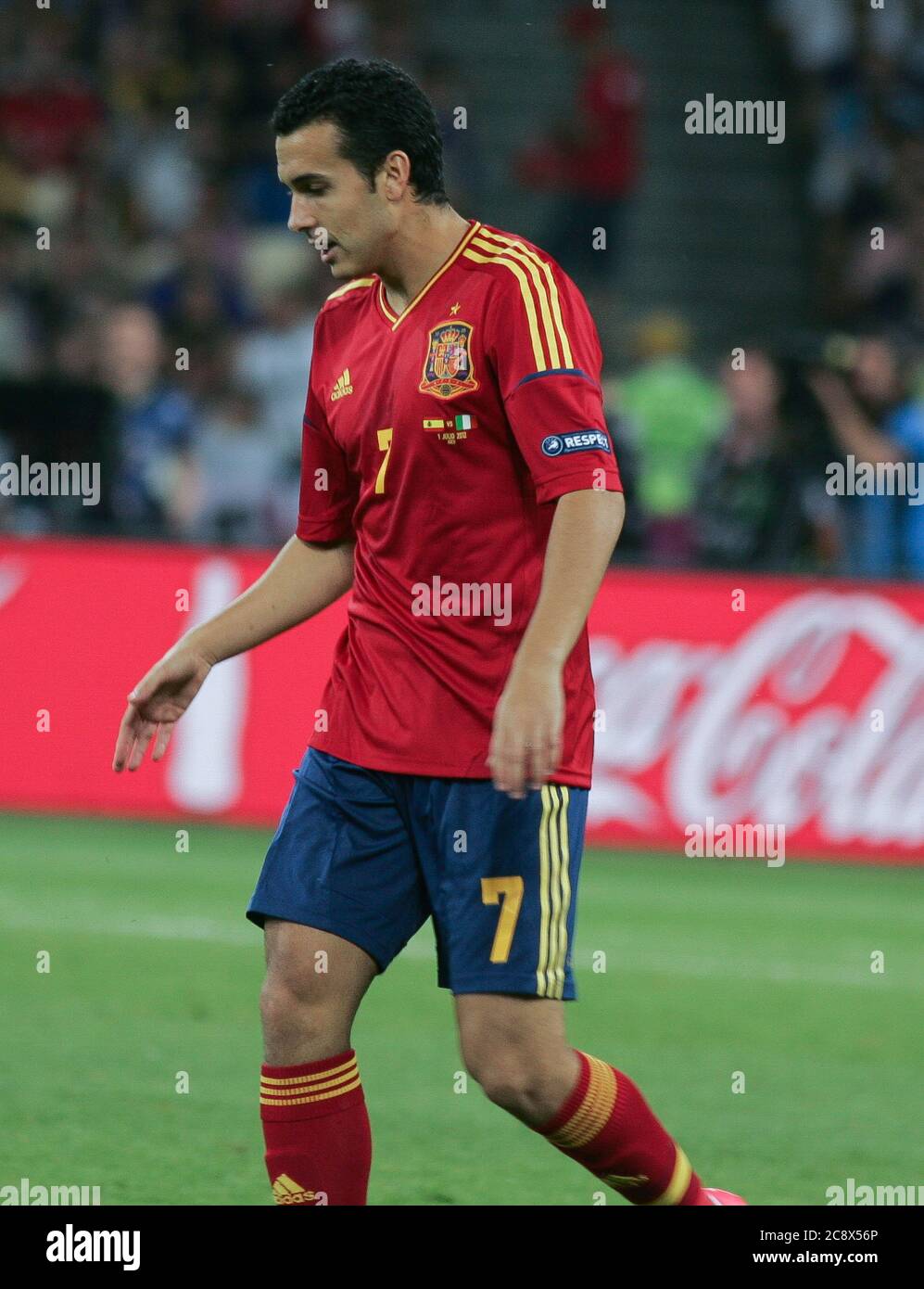 Pedro Rodríguez During the Euro 2012, Finale Spain - Italia on July 01, 2012  in Stade olympique, Kiev - Photo Laurent Lairys / DPPI Stock Photo - Alamy