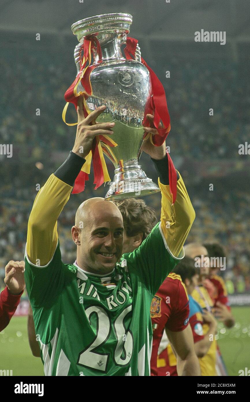 Pepe Reina During the Euro 2012, Finale Spain - Italia on July 01