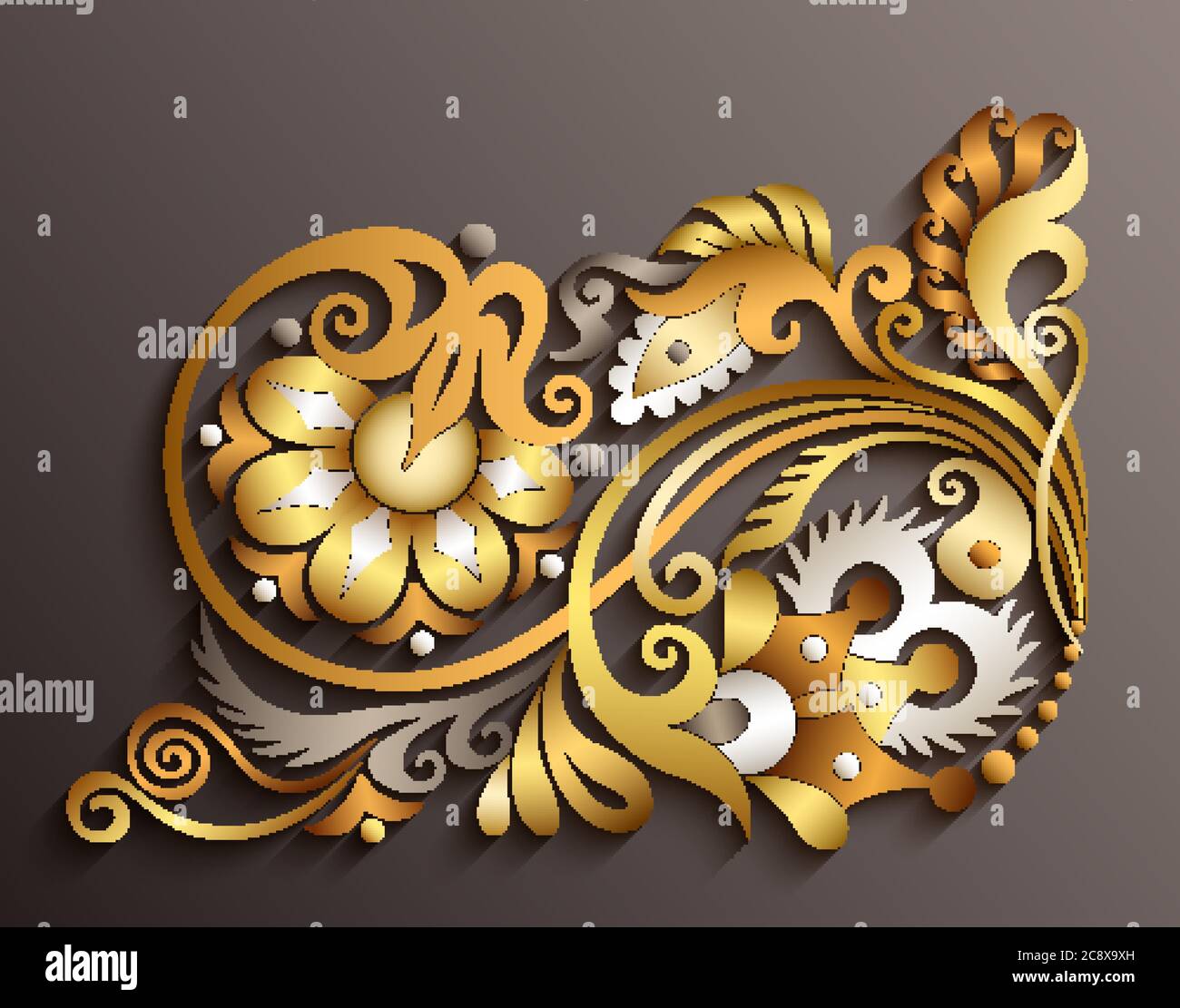 Vector ornamental nature vintage illustration Stock Vector Image & Art ...