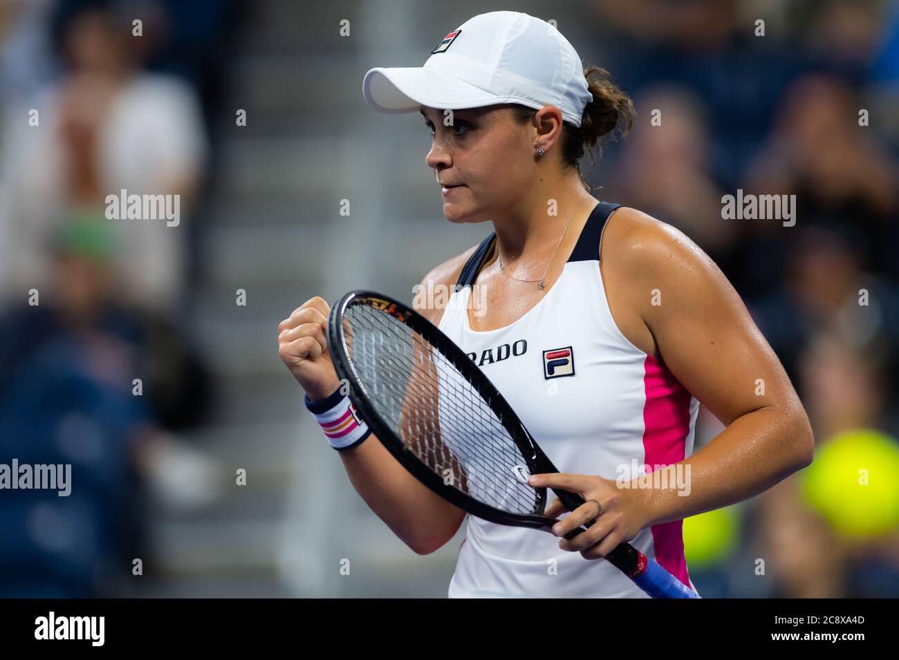 Ashleigh Barty of Australia in action during her second-round match at ...
